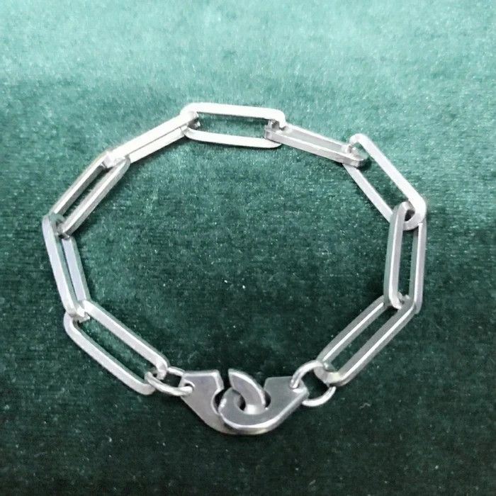 Jewelry vintage silver gothic chain bracelet Size ONE SIZE - 3 Thumbnail