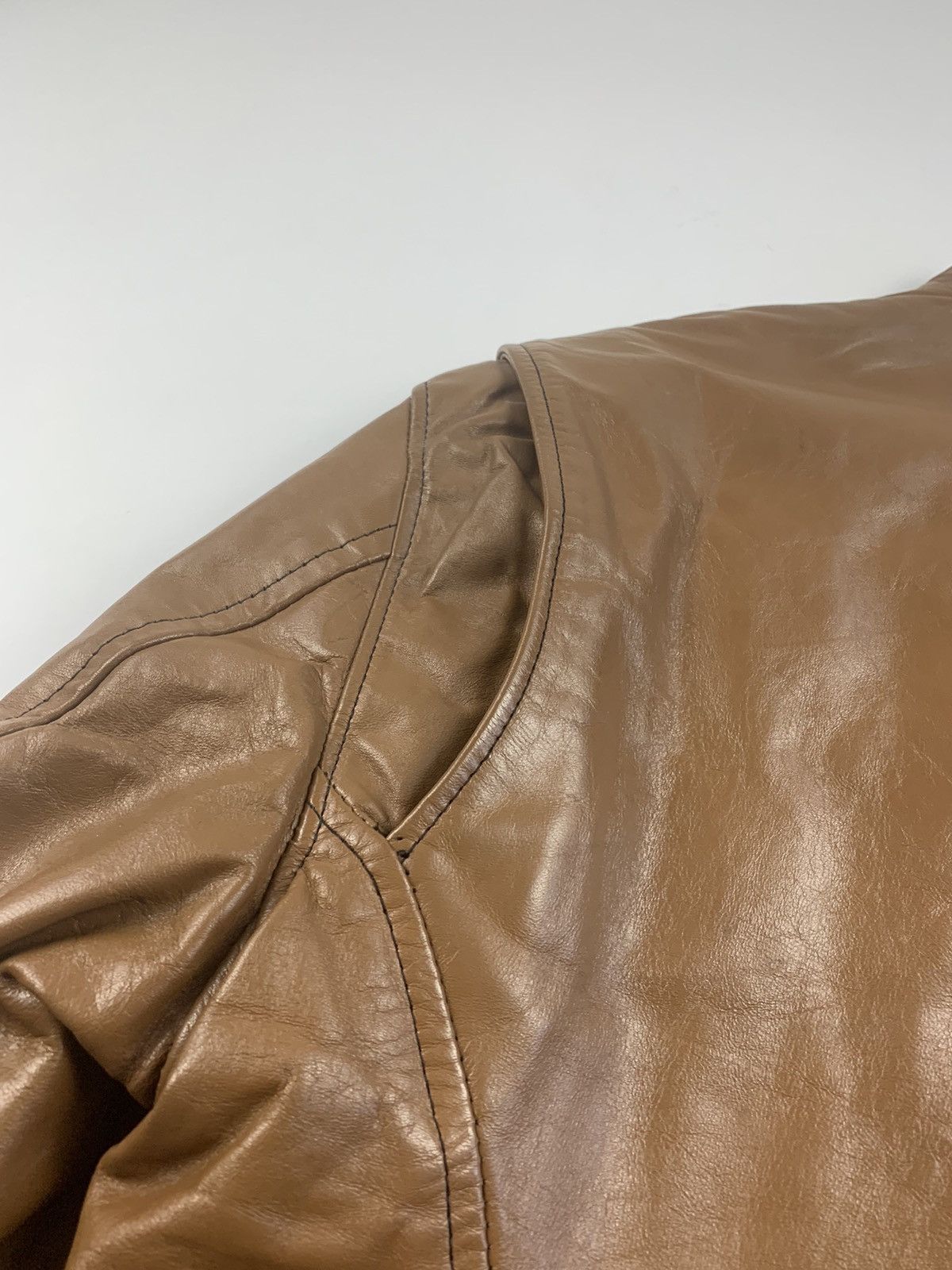 Harley Davidson × Vintage Vintage Original 70s Leather Jacket Custom Harley Davidson Size US M / EU 48-50 / 2 - 24 Thumbnail