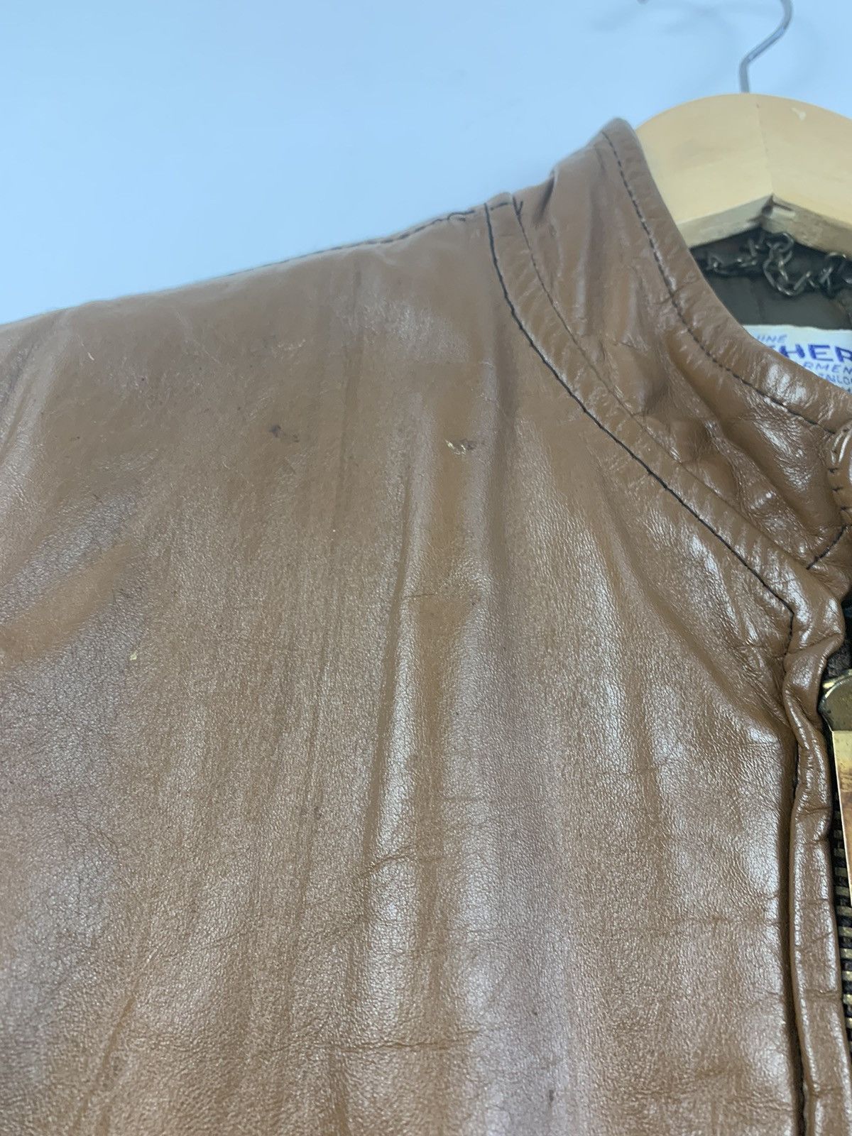 Harley Davidson × Vintage Vintage Original 70s Leather Jacket Custom Harley Davidson Size US M / EU 48-50 / 2 - 15 Thumbnail