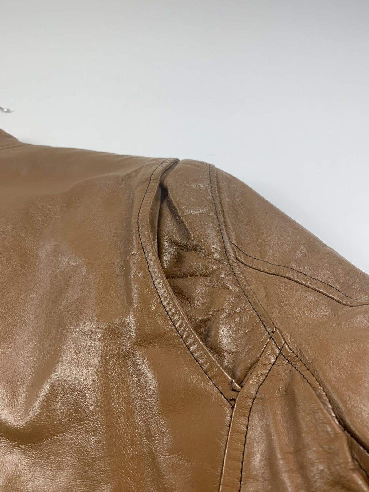 Harley Davidson × Vintage Vintage Original 70s Leather Jacket Custom Harley Davidson Size US M / EU 48-50 / 2 - 23 Thumbnail