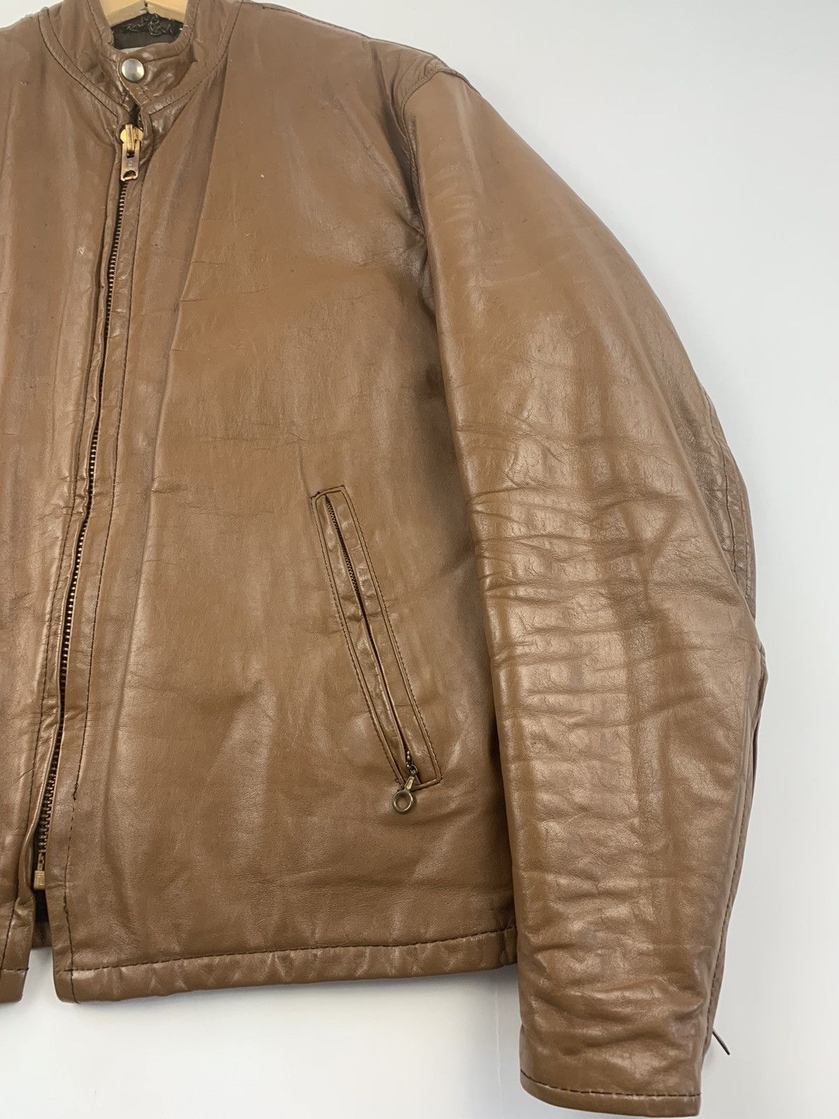Harley Davidson × Vintage Vintage Original 70s Leather Jacket Custom Harley Davidson Size US M / EU 48-50 / 2 - 6 Thumbnail
