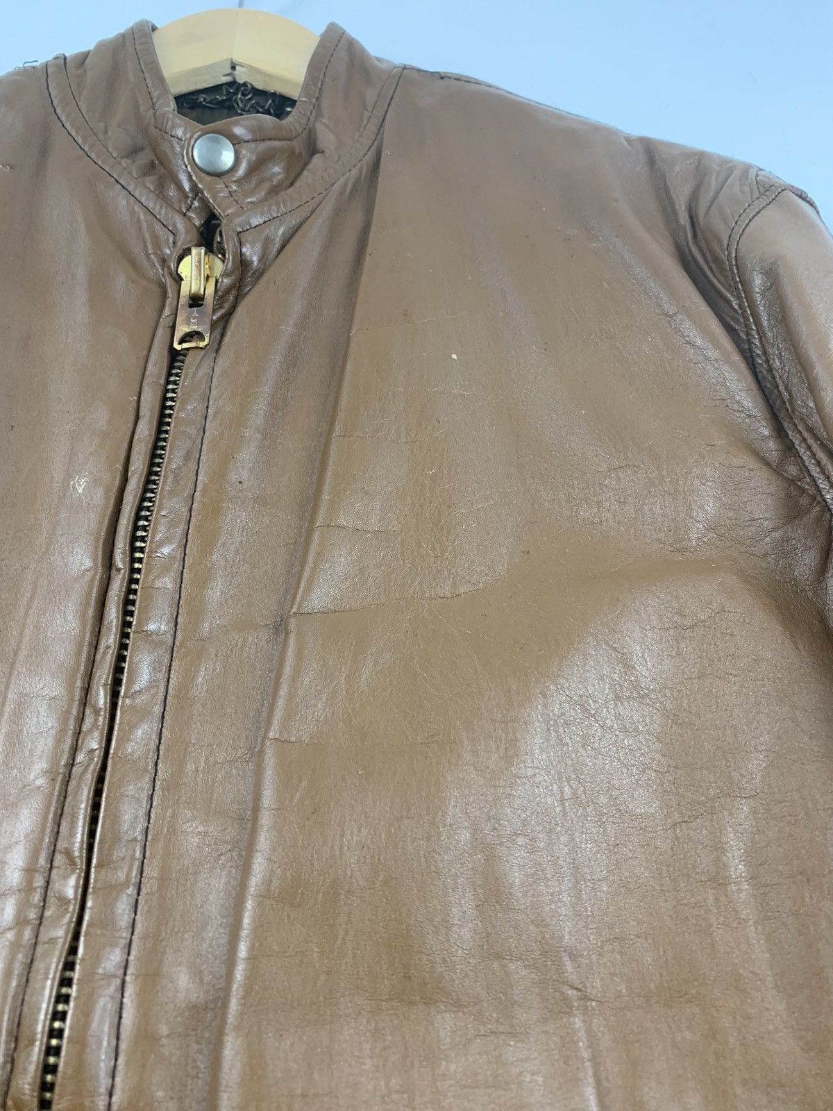 Harley Davidson × Vintage Vintage Original 70s Leather Jacket Custom Harley Davidson Size US M / EU 48-50 / 2 - 8 Thumbnail