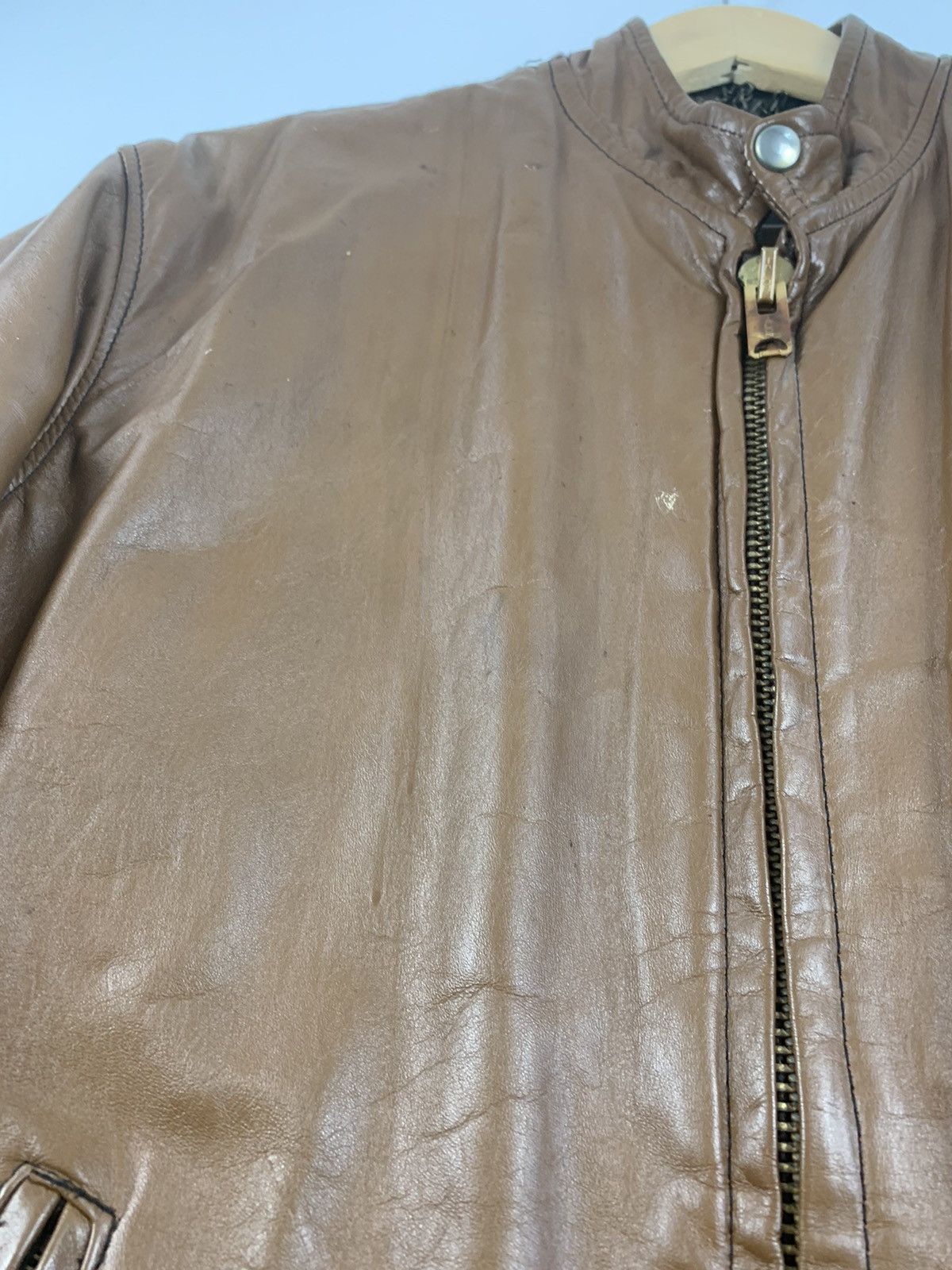 Harley Davidson × Vintage Vintage Original 70s Leather Jacket Custom Harley Davidson Size US M / EU 48-50 / 2 - 13 Thumbnail