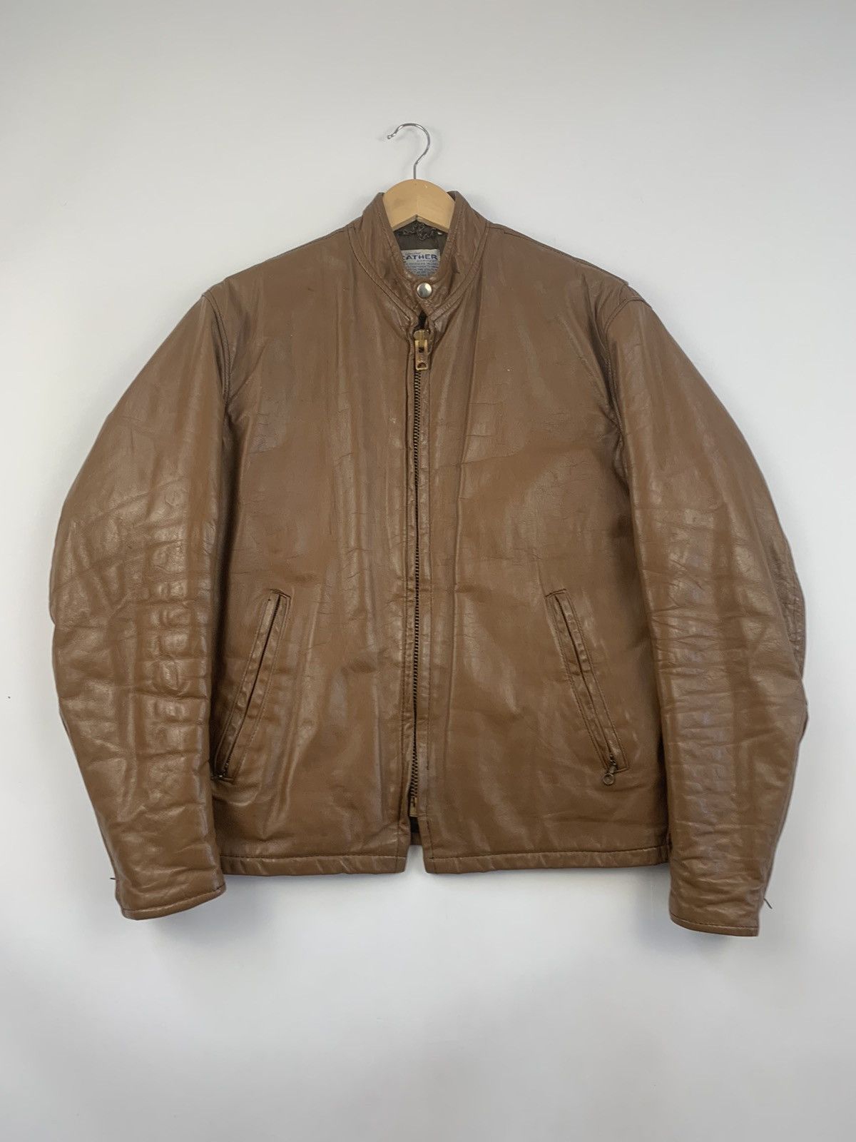 Harley Davidson × Vintage Vintage Original 70s Leather Jacket Custom Harley Davidson Size US M / EU 48-50 / 2 - 1 Thumbnail