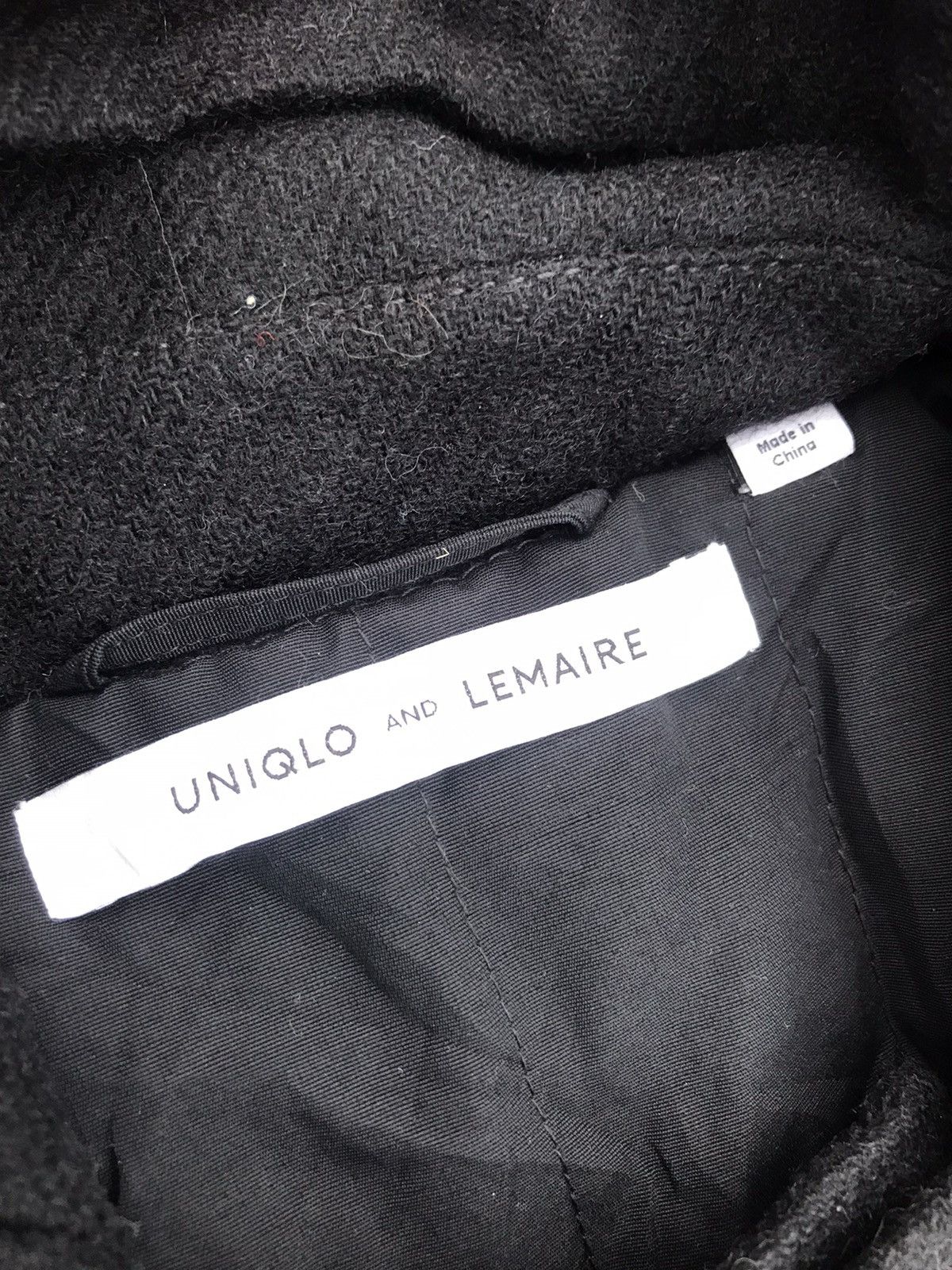 Lemaire × Uniqlo Uniqlo and lemaire hoodie wool long jacket Size US S / EU 44-46 / 1 - 3 Thumbnail