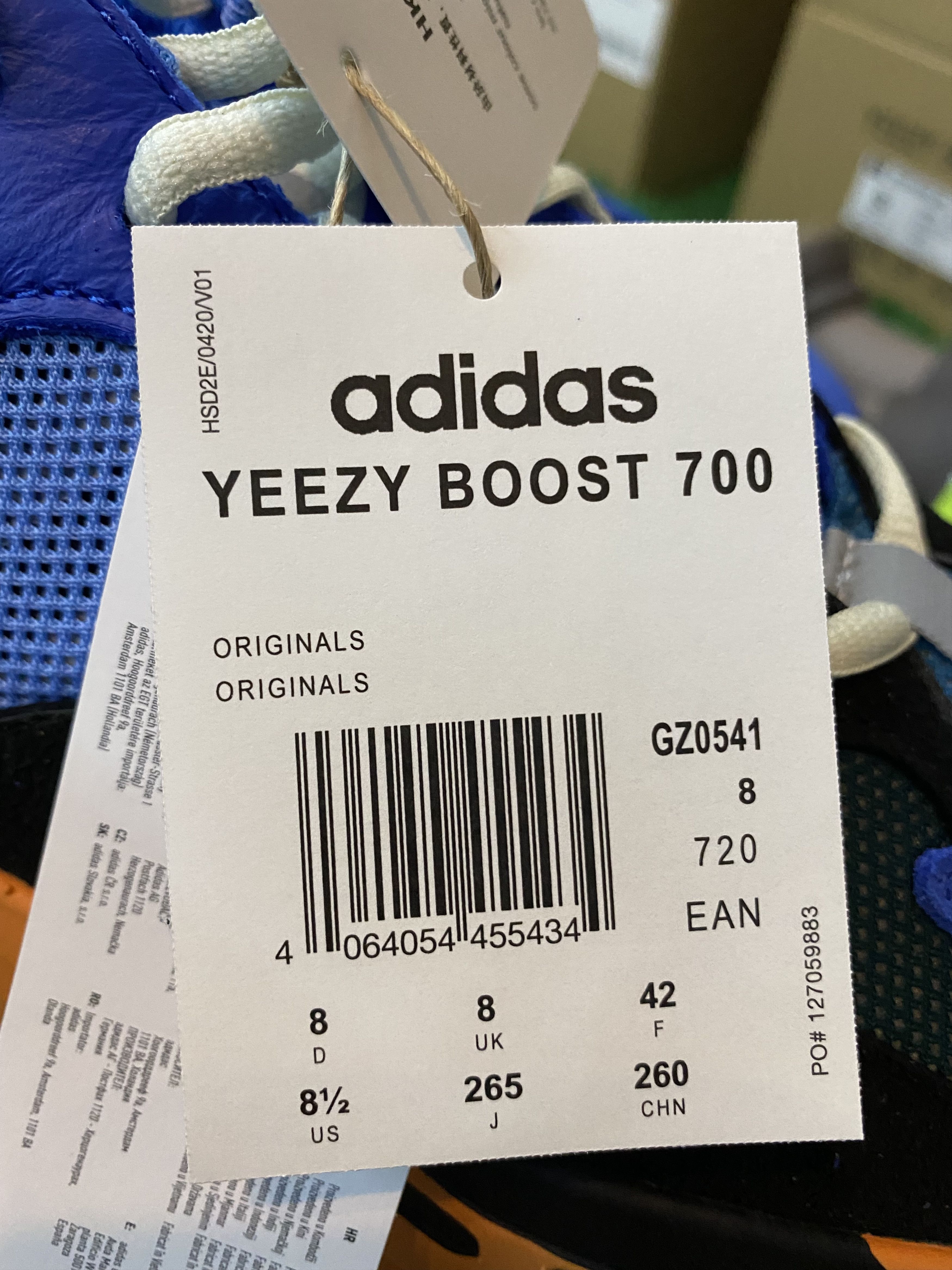 Adidas × Kanye West Yeezy Boost 700 - GZ0541 Size US 8.5 / EU 41-42 - 10 Thumbnail