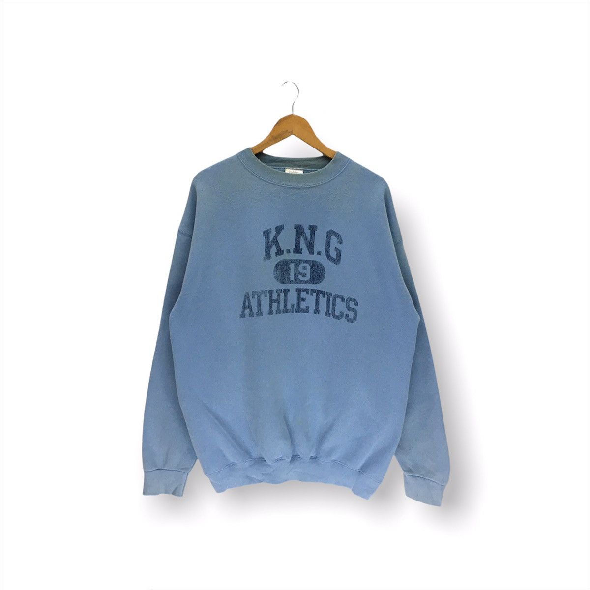 Tultex × Vintage Vintage K.N.G Athletic Big Logo Sweatshirt Size US L / EU 52-54 / 3 - 1 Thumbnail