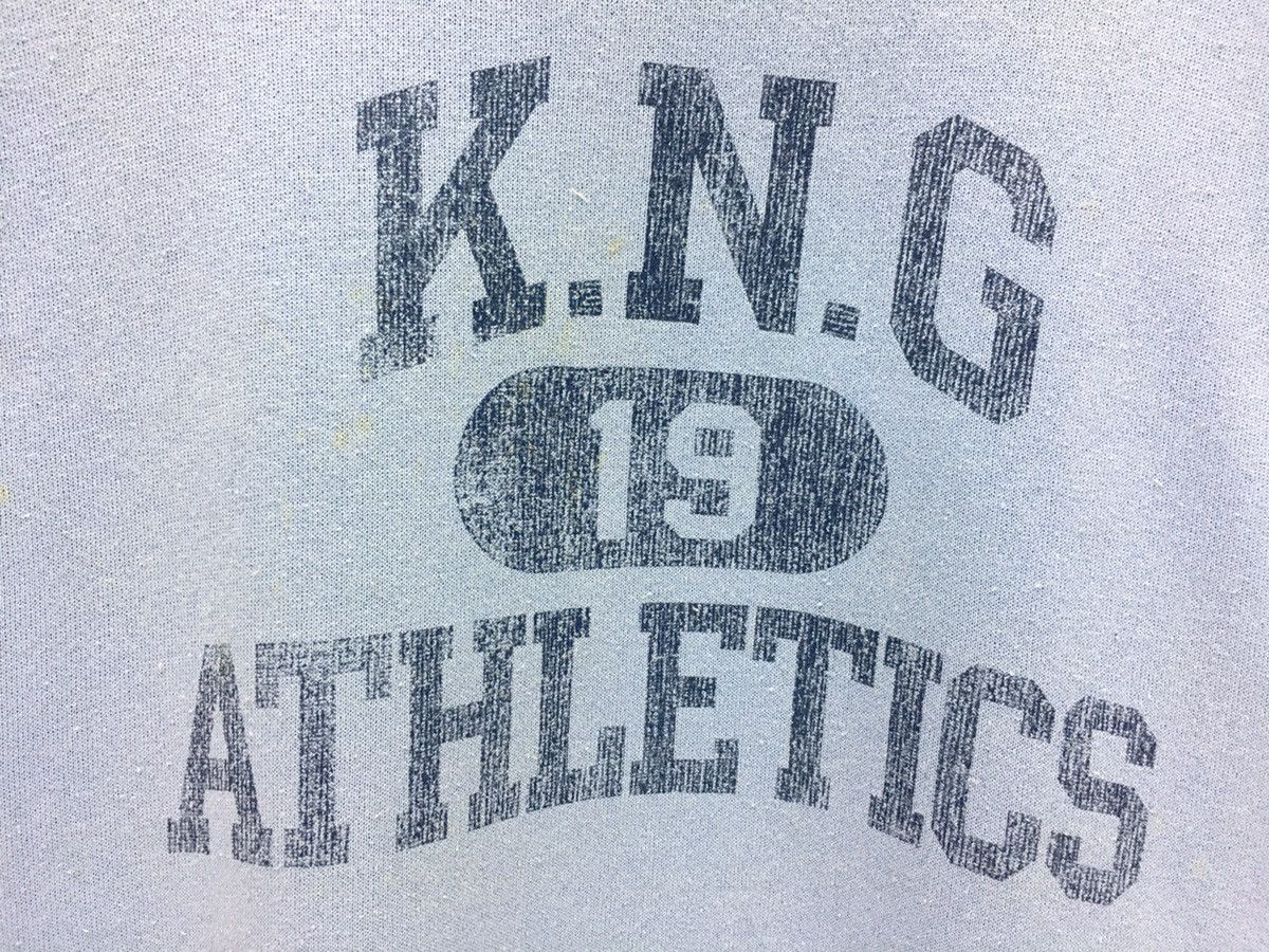 Tultex × Vintage Vintage K.N.G Athletic Big Logo Sweatshirt Size US L / EU 52-54 / 3 - 3 Thumbnail