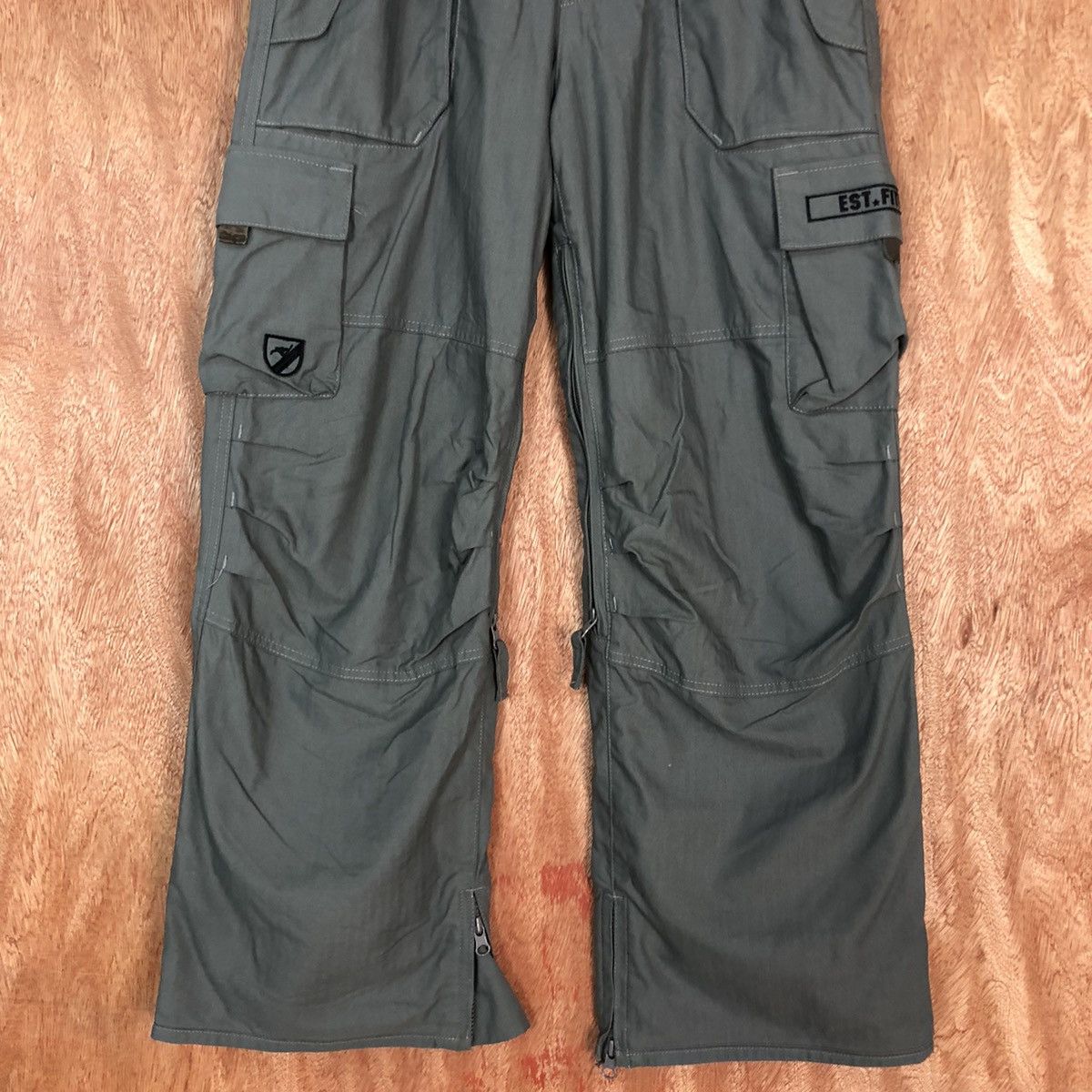 Japanese Brand Estivo Grey Multipocket snowboard sportwear Pants #1784 Size US 28 / EU 44 - 3 Thumbnail