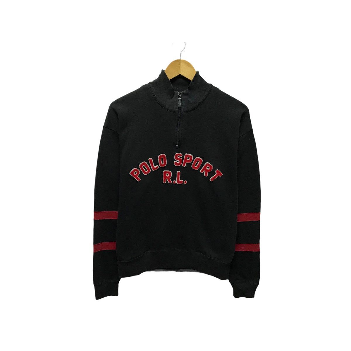 Polo Ralph Lauren × Ralph Lauren × Vintage Vintage Polo Sport R.L Sweatshirt HalfZip Size US L / EU 52-54 / 3 - 1 Thumbnail