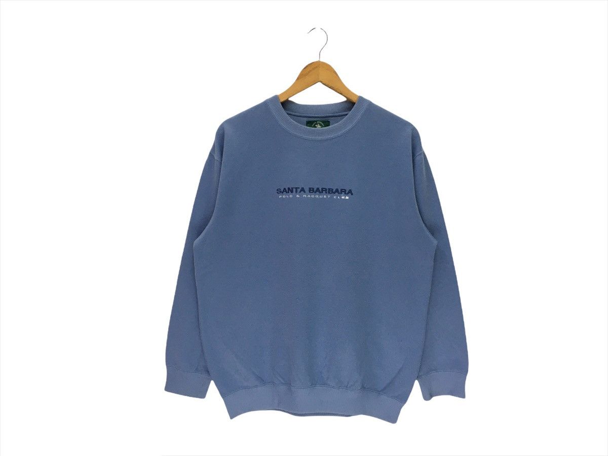Designer × Vintage Santa Barbara Polo Racques Big Logo Sweatshirt Size US M / EU 48-50 / 2 - 1 Thumbnail