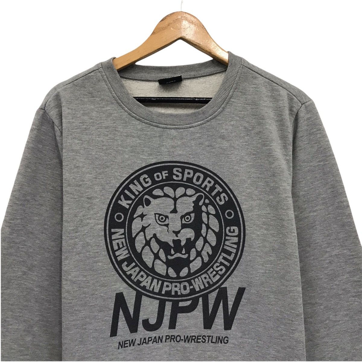 Japanese Brand × Sports Specialties × Vintage Vintage King Of Sports New Japan Pro-Wrestling Sweatshirt Size US M / EU 48-50 / 2 - 2 Thumbnail