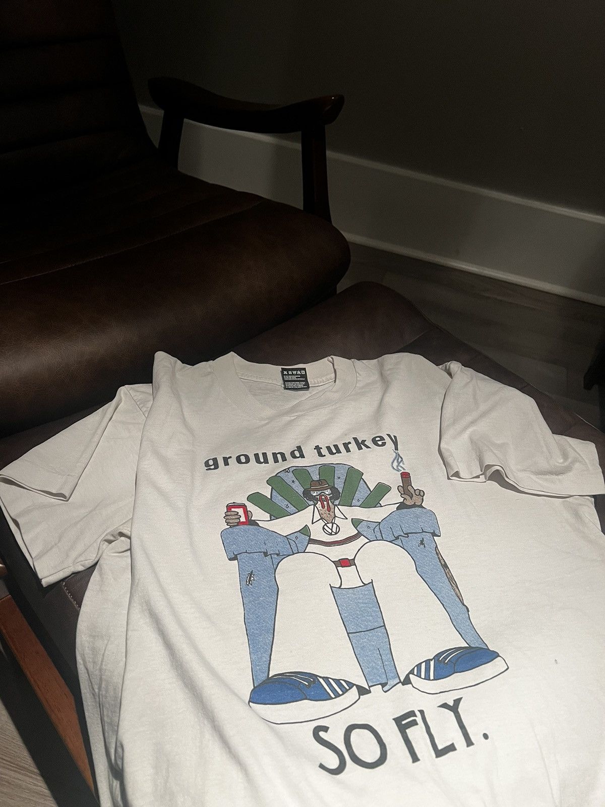 Vintage Vintage Ground Turkey Tee 80s Size US XL / EU 56 / 4 - 4 Thumbnail