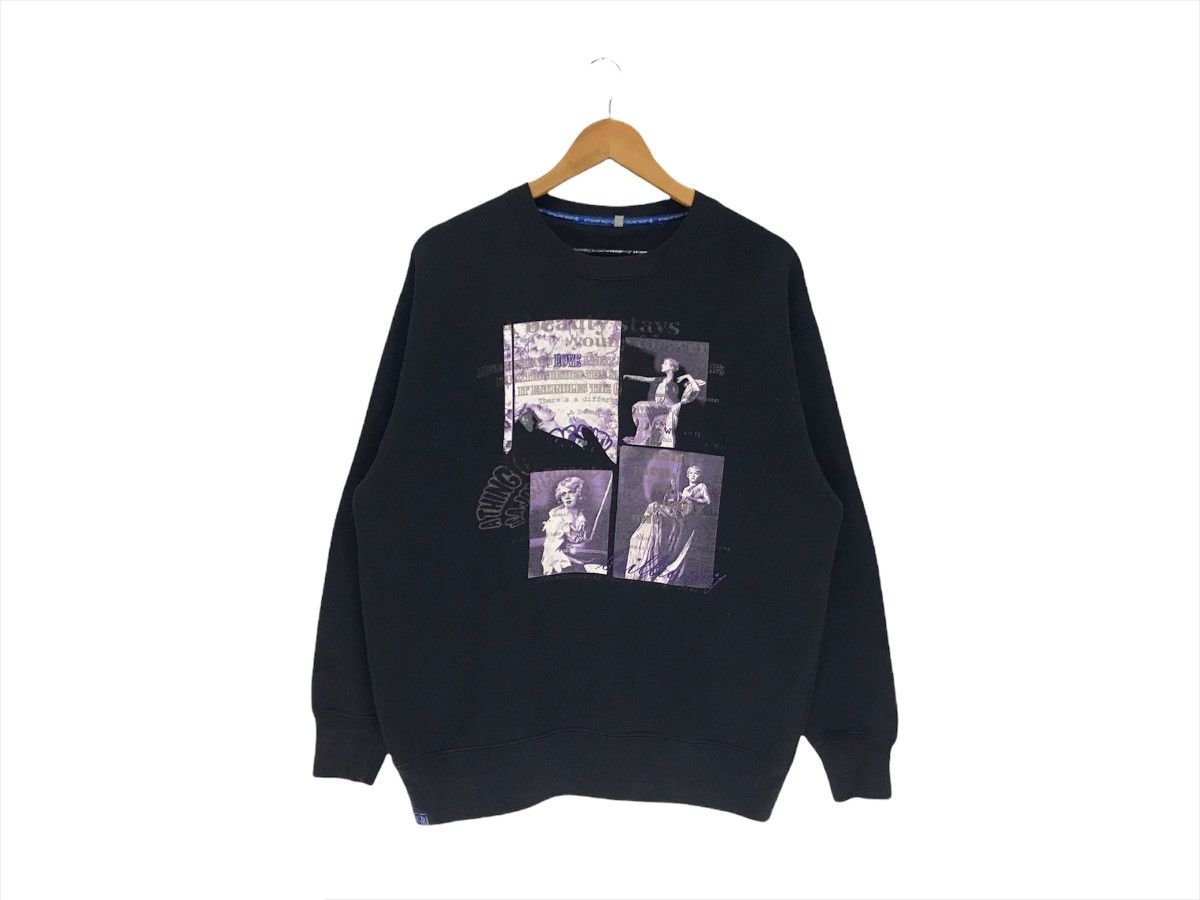 Vintage Vintage Stevenson Pop Art Portrait Photo Sweatshirt Size US L / EU 52-54 / 3 - 1 Thumbnail