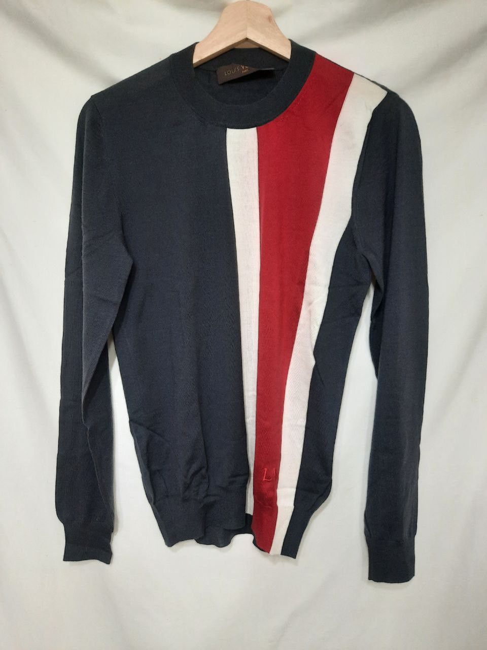 Louis Vuitton SS16 Striped Logo Sweater Size US S / EU 44-46 / 1 - 1 Thumbnail
