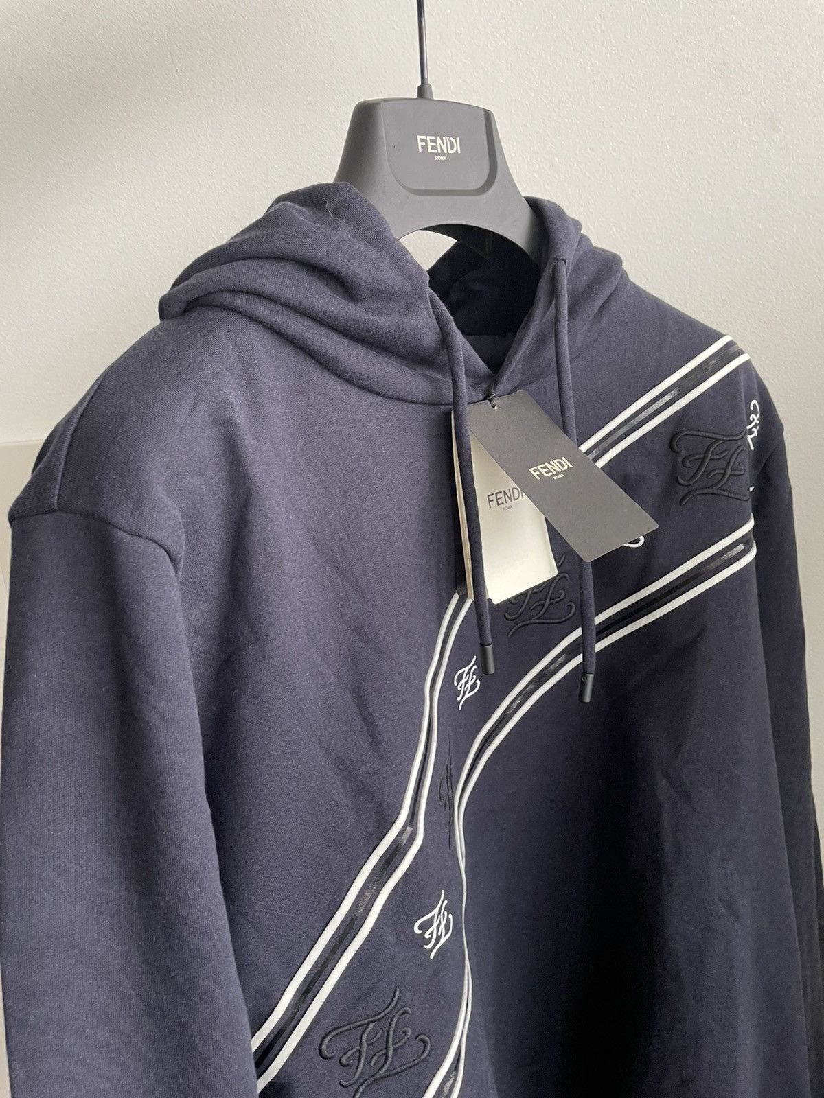 Fendi Rare Brand New Super Runway Limited Edition FF Logo Hoodie Size US L / EU 52-54 / 3 - 18 Thumbnail