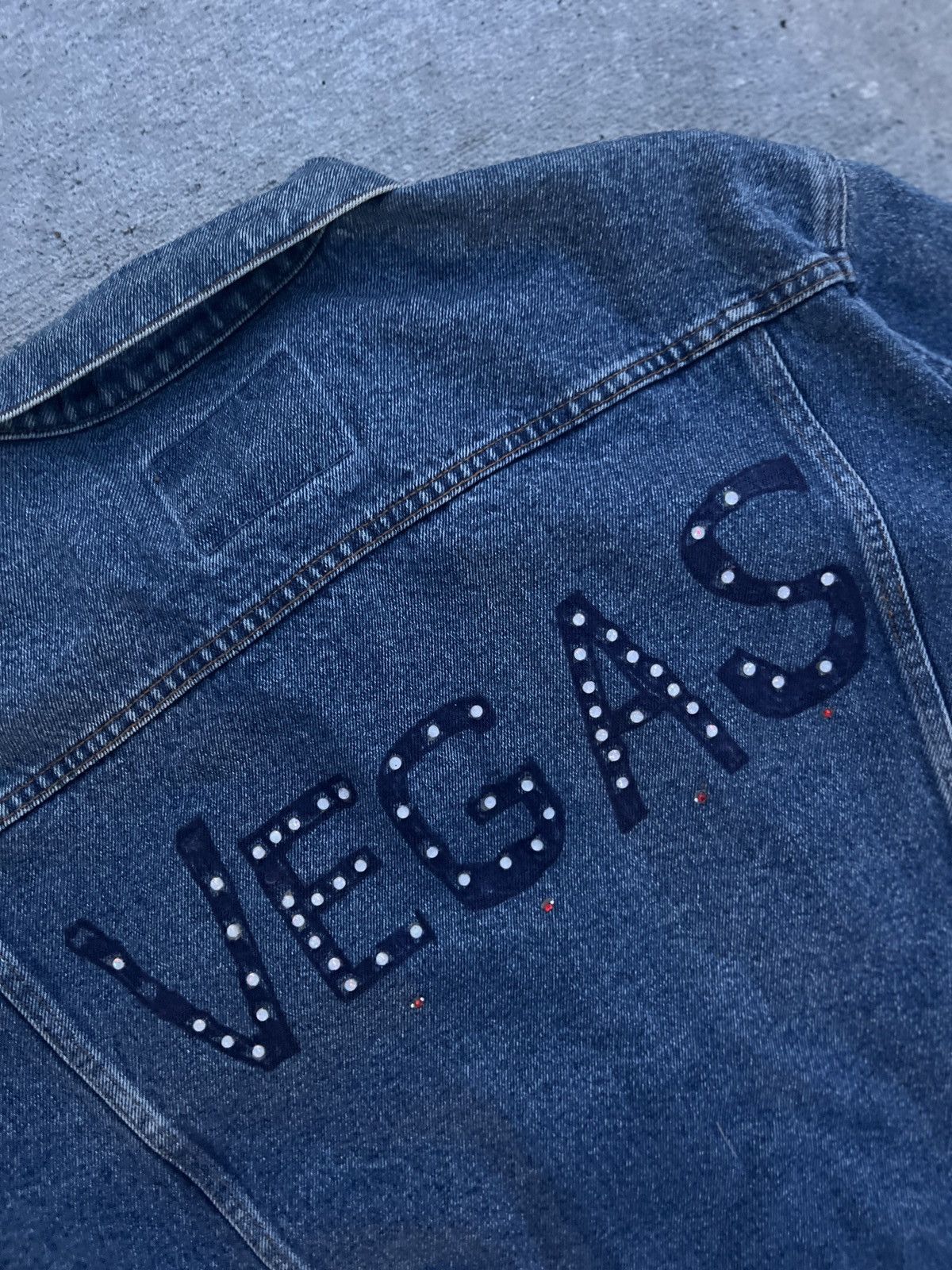 Vintage Levis Vegas Pearl Studded Denim Jacket