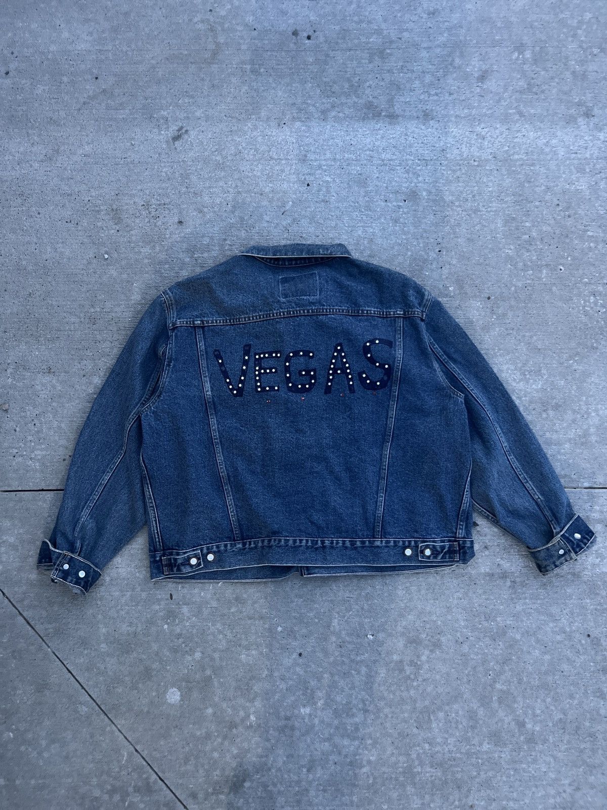Vintage Levis Vegas Pearl Studded Denim Jacket