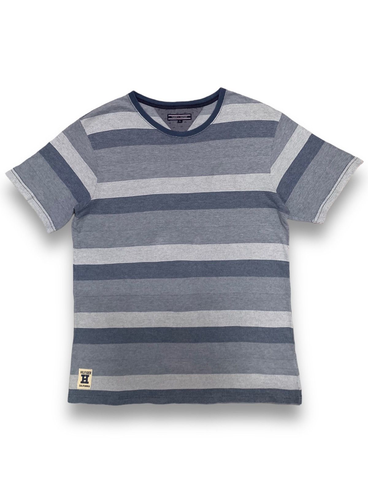Tommy Hilfiger Tommy Hilfiger California Embroidered Logo Striped T-shirt Size US L / EU 52-54 / 3 - 1 Thumbnail