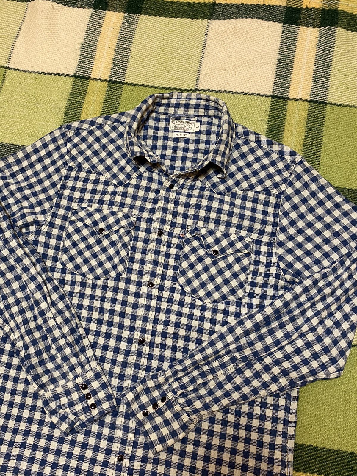 Polo Ralph Lauren Vintage 90s Polo jeans company Ralph Lauren shirt size L Size US L / EU 52-54 / 3 - 2 Thumbnail