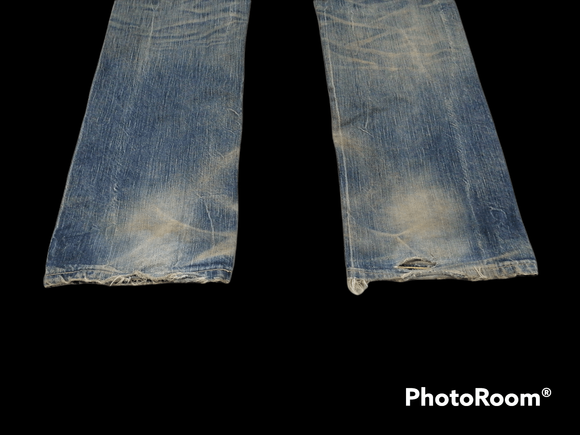Japanese Brand Trashed Made In Japan Edwin Distressed Erd Denim Pants Size US 33 - 6 Thumbnail