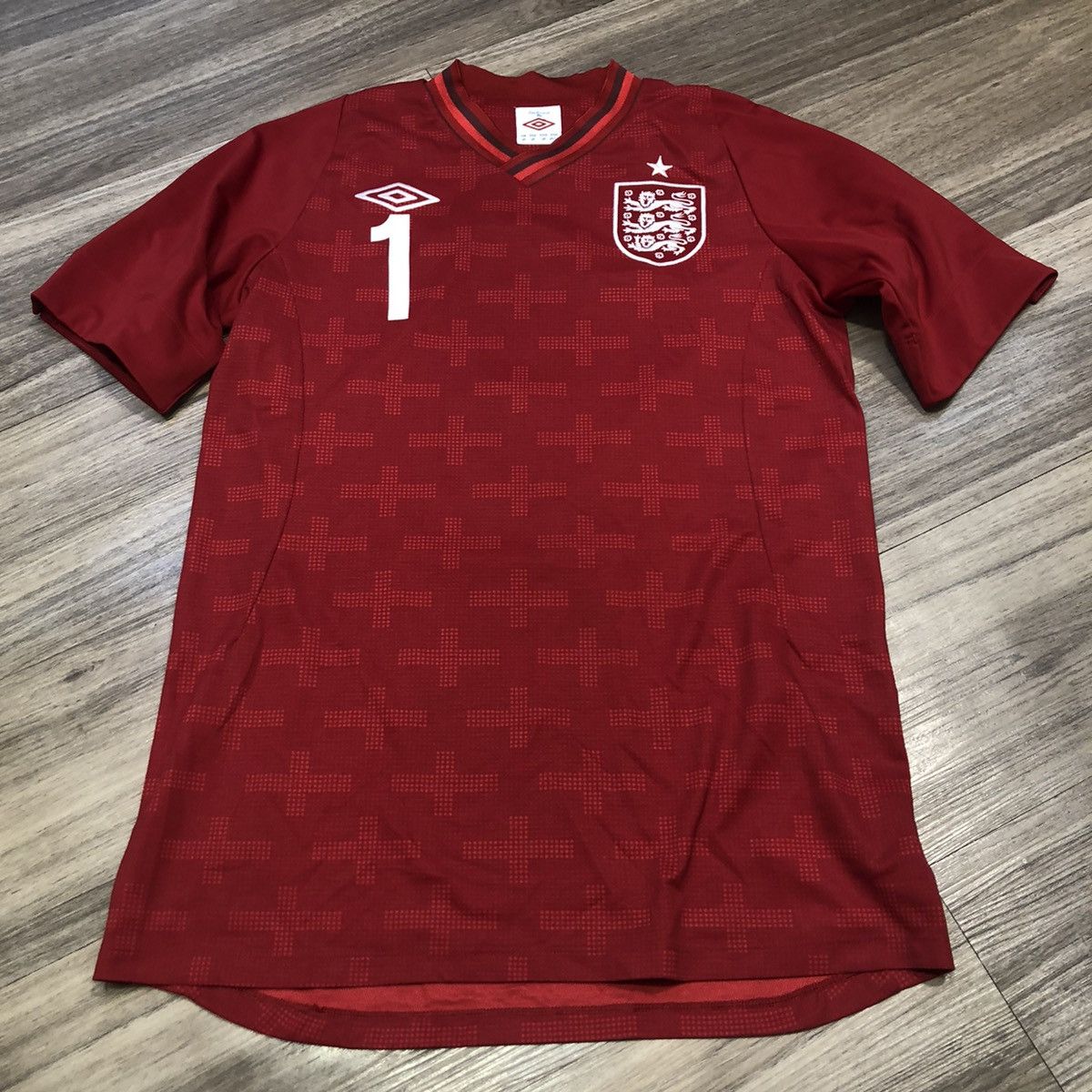 England umbro gk shirt #1 Hart
