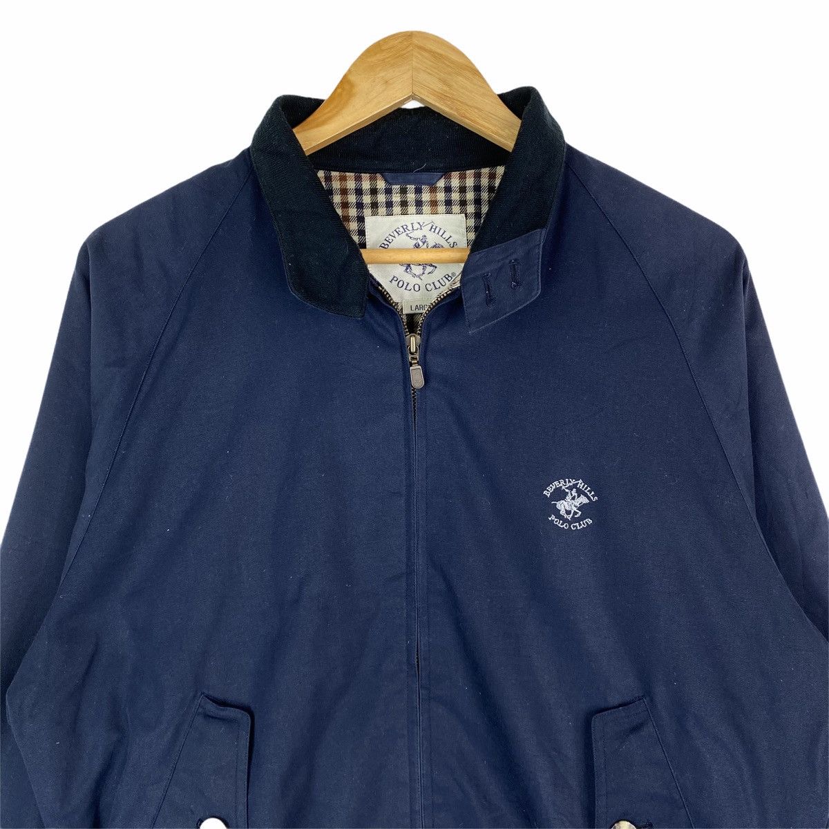 Beverly Hills Polo Club × Vintage Vintage BEVERLY HILLS POLO CLUB Small Logo Zipper Jacket Size US L / EU 52-54 / 3 - 4 Thumbnail