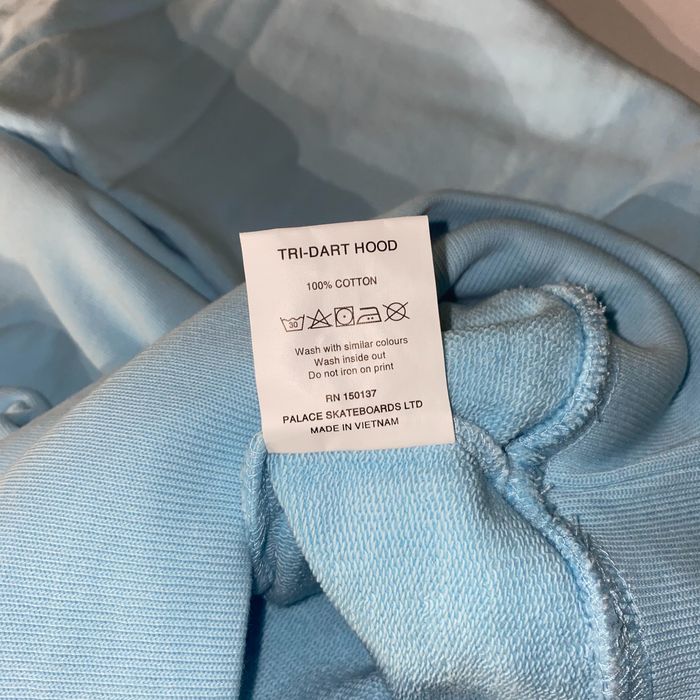 Palace Palace Tri-Dart Hood Pale Blue • L | Grailed