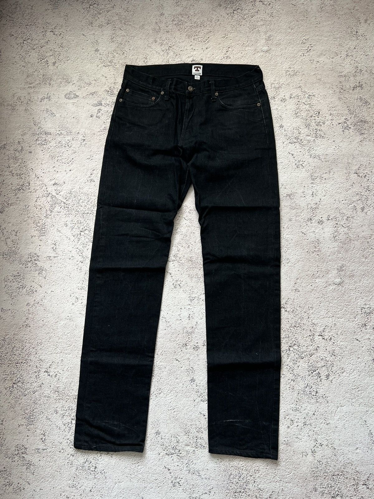 Japanese Brand × Tellason TELLASON LADBROKE GROVE BLACK SELVAGE DENIM JEANS Size US 34 / EU 50 - 3 Thumbnail