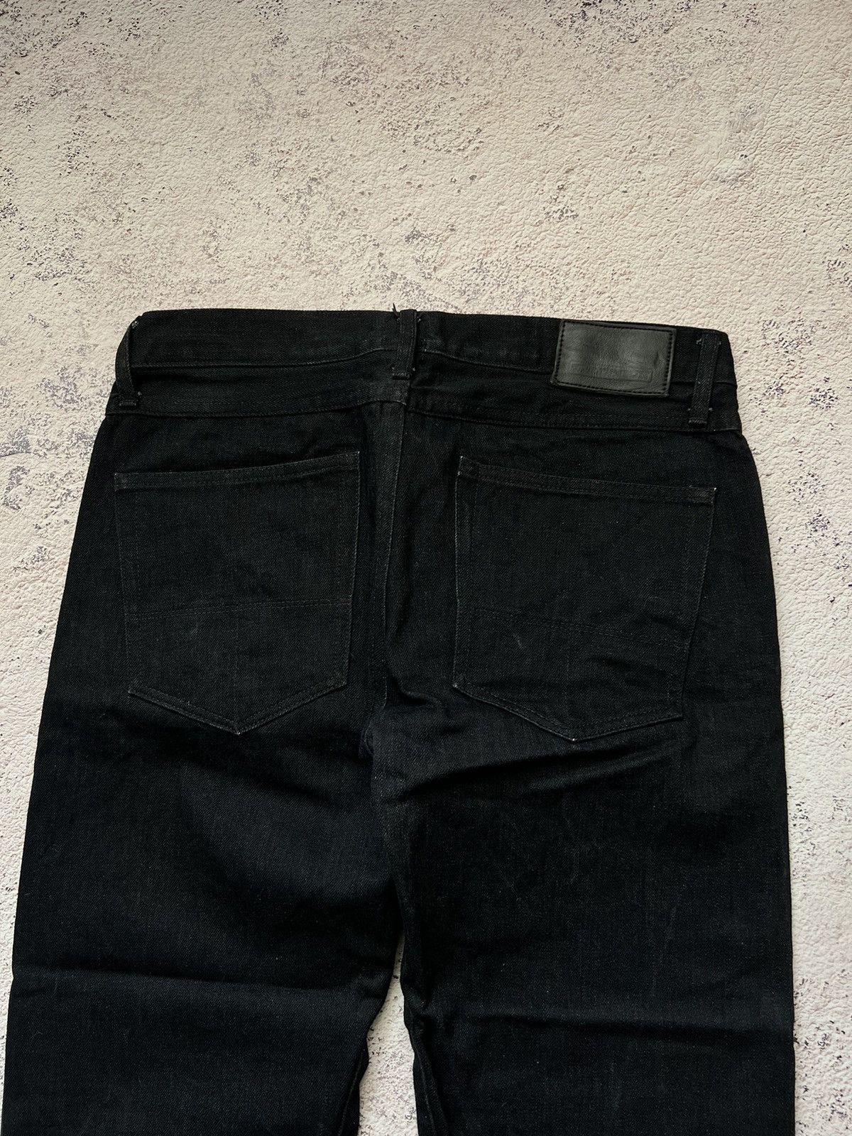 Japanese Brand × Tellason TELLASON LADBROKE GROVE BLACK SELVAGE DENIM JEANS Size US 34 / EU 50 - 15 Thumbnail