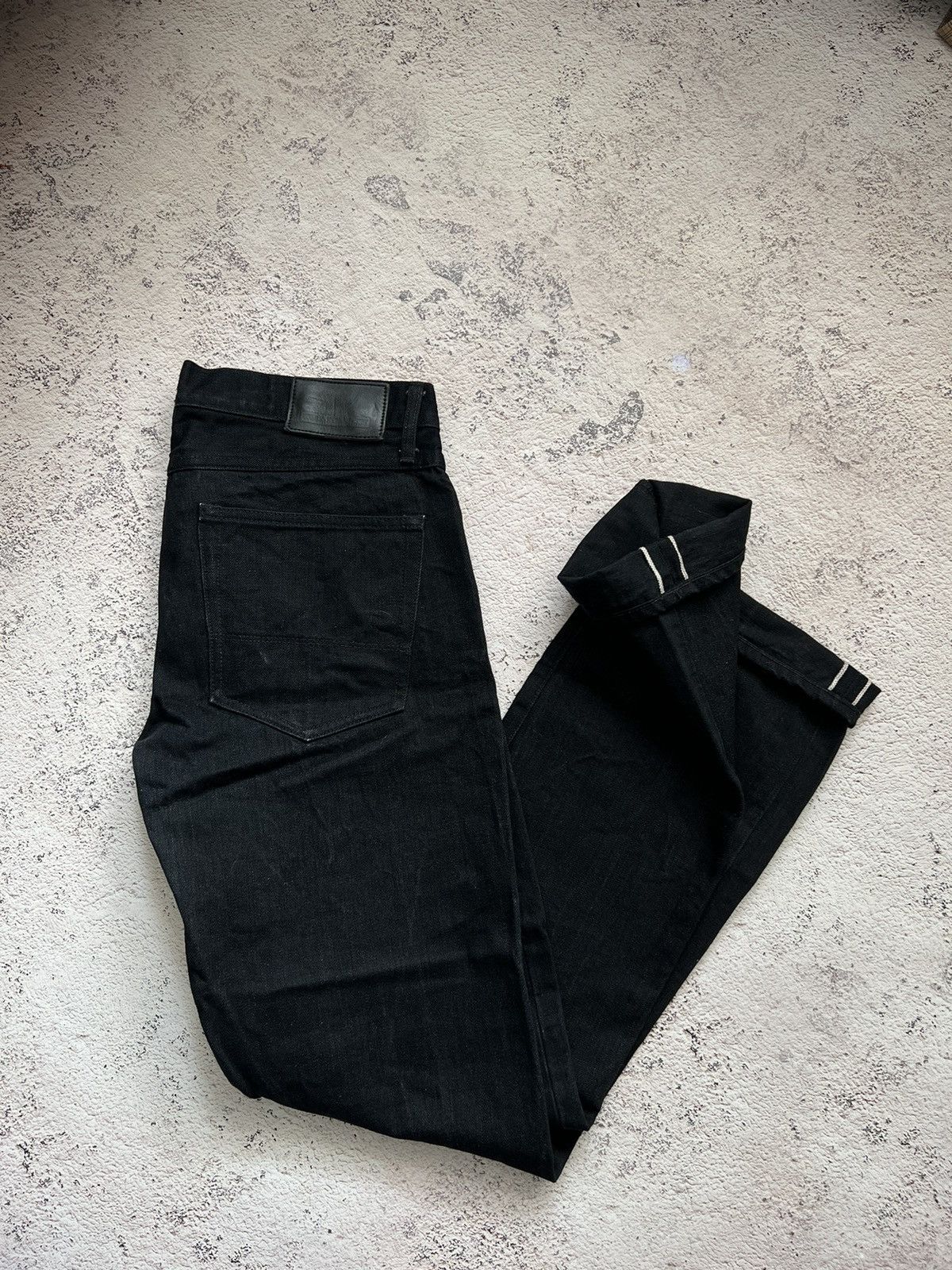 Japanese Brand × Tellason TELLASON LADBROKE GROVE BLACK SELVAGE DENIM JEANS Size US 34 / EU 50 - 1 Thumbnail