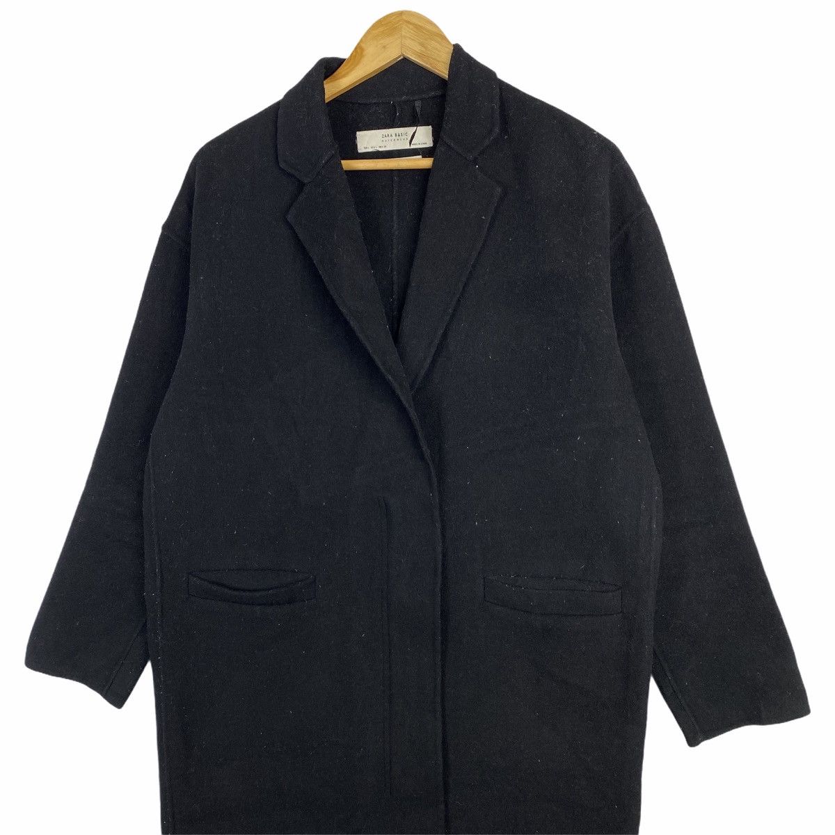 Zara ZARA BASIC OUTERWEAR WOOL TRENCH COAT LONG JACKET Size US L / EU 52-54 / 3 - 4 Thumbnail