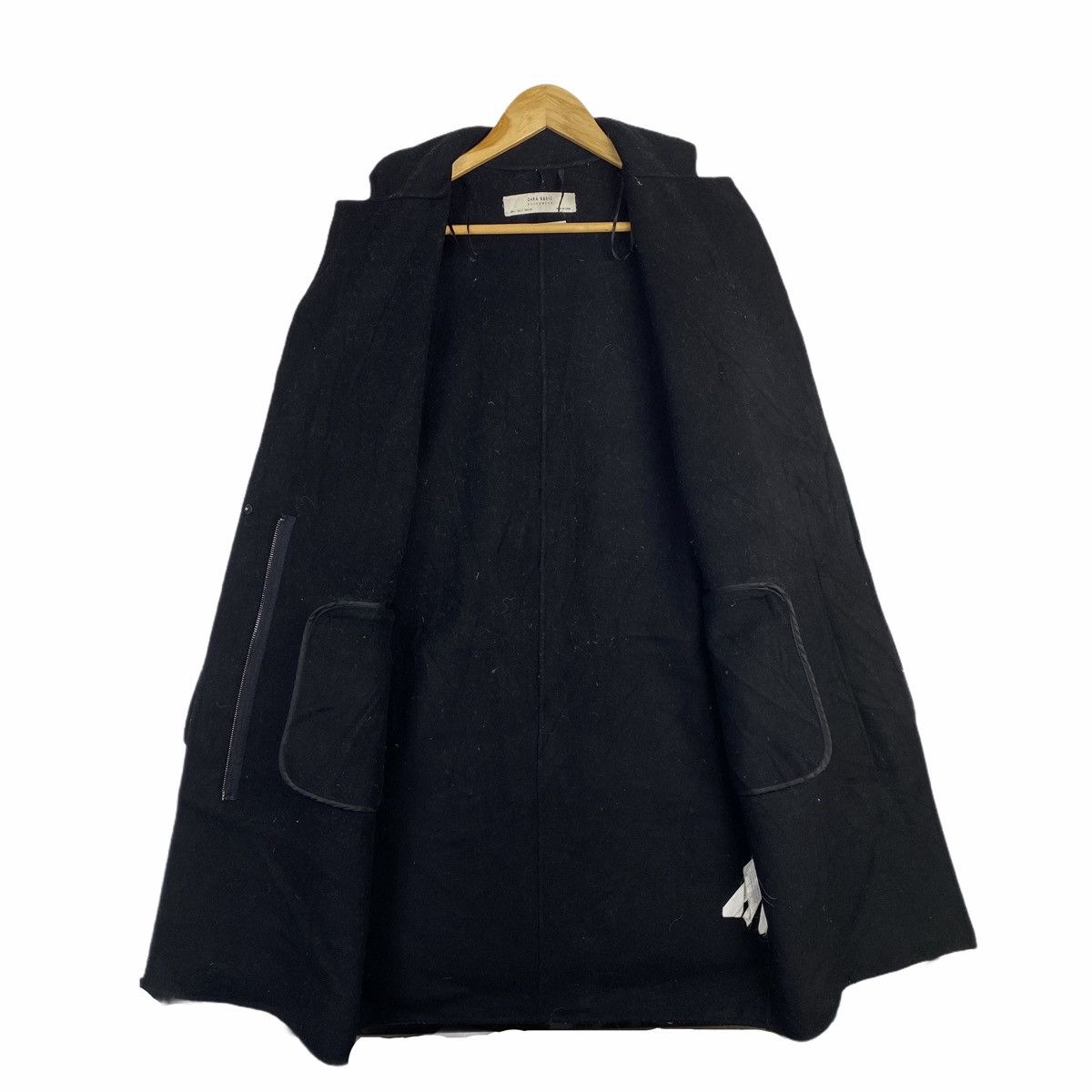 Zara ZARA BASIC OUTERWEAR WOOL TRENCH COAT LONG JACKET Size US L / EU 52-54 / 3 - 3 Thumbnail