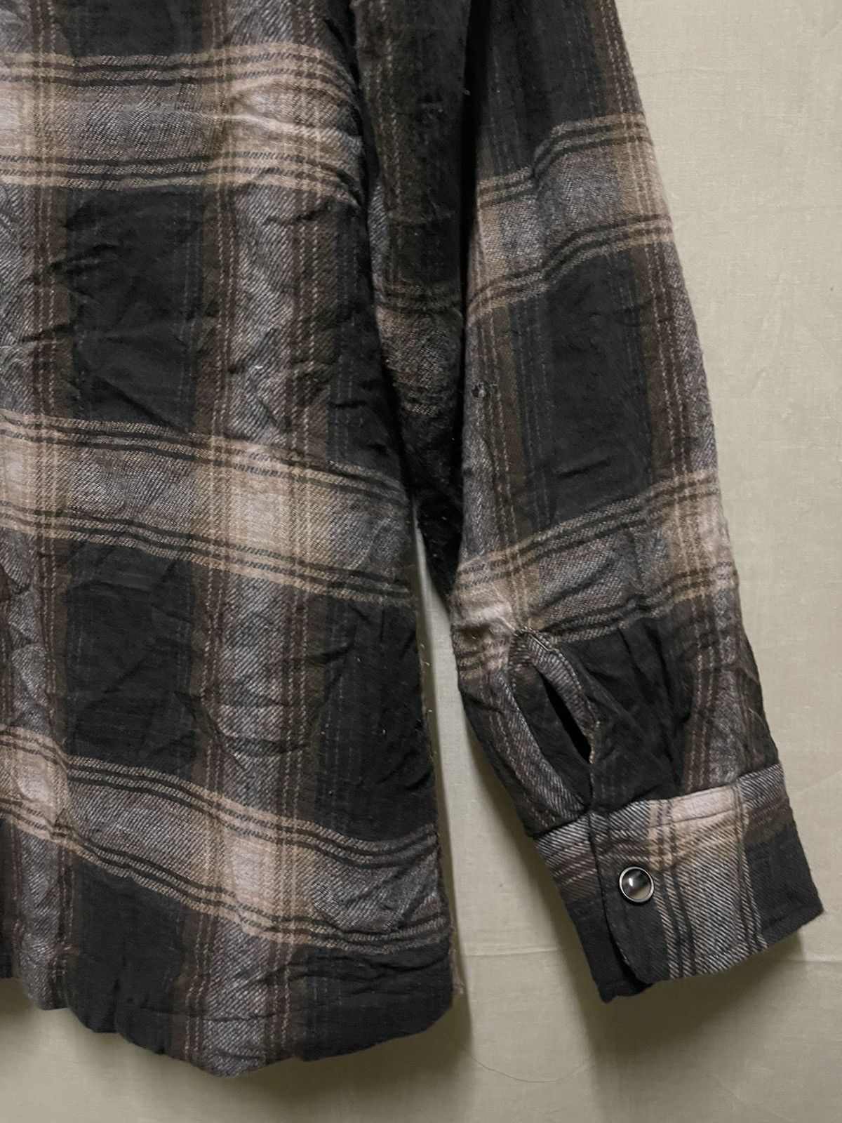 Japanese Brand Clothes Truck Flannel Shirt Snap Button Size US L / EU 52-54 / 3 - 12 Thumbnail