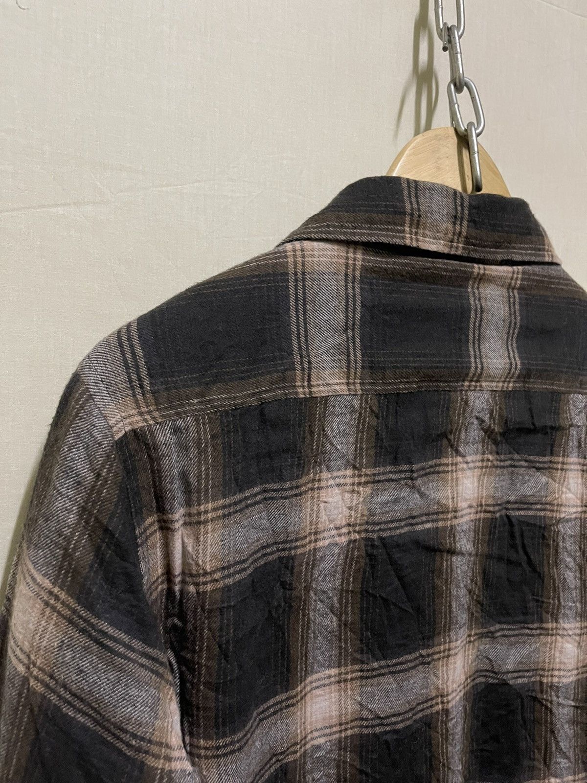 Japanese Brand Clothes Truck Flannel Shirt Snap Button Size US L / EU 52-54 / 3 - 10 Thumbnail