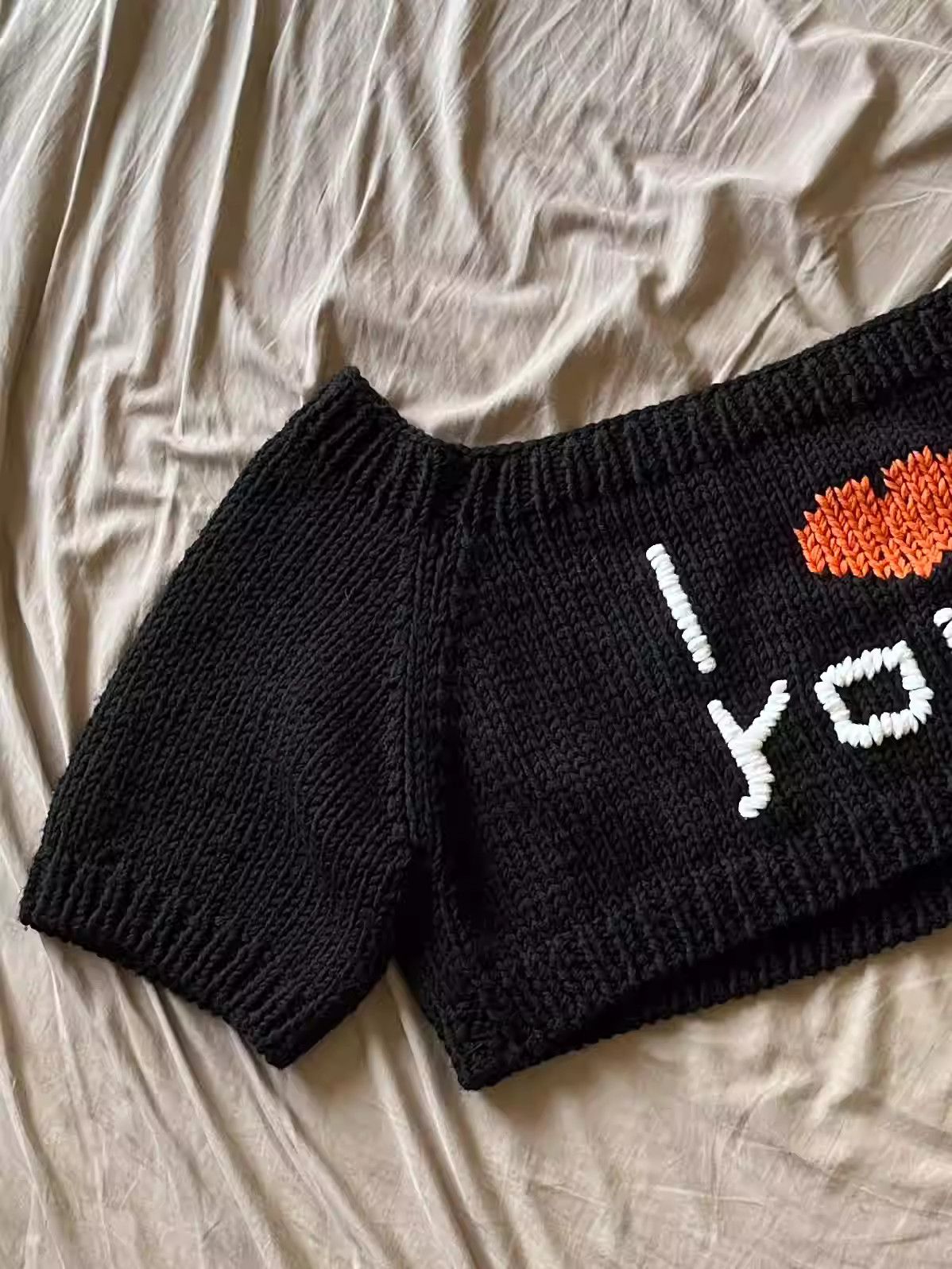 Raf Simons raf simons 17aw "i love you" knit short sweater Size US S / EU 44-46 / 1 - 2 Thumbnail