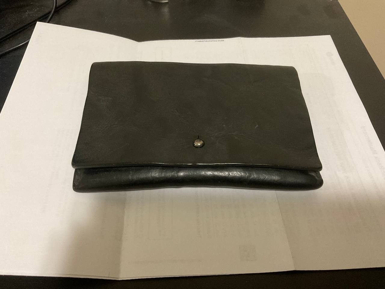 Rick Owens Horse Leather Flat Wallet | Grailed