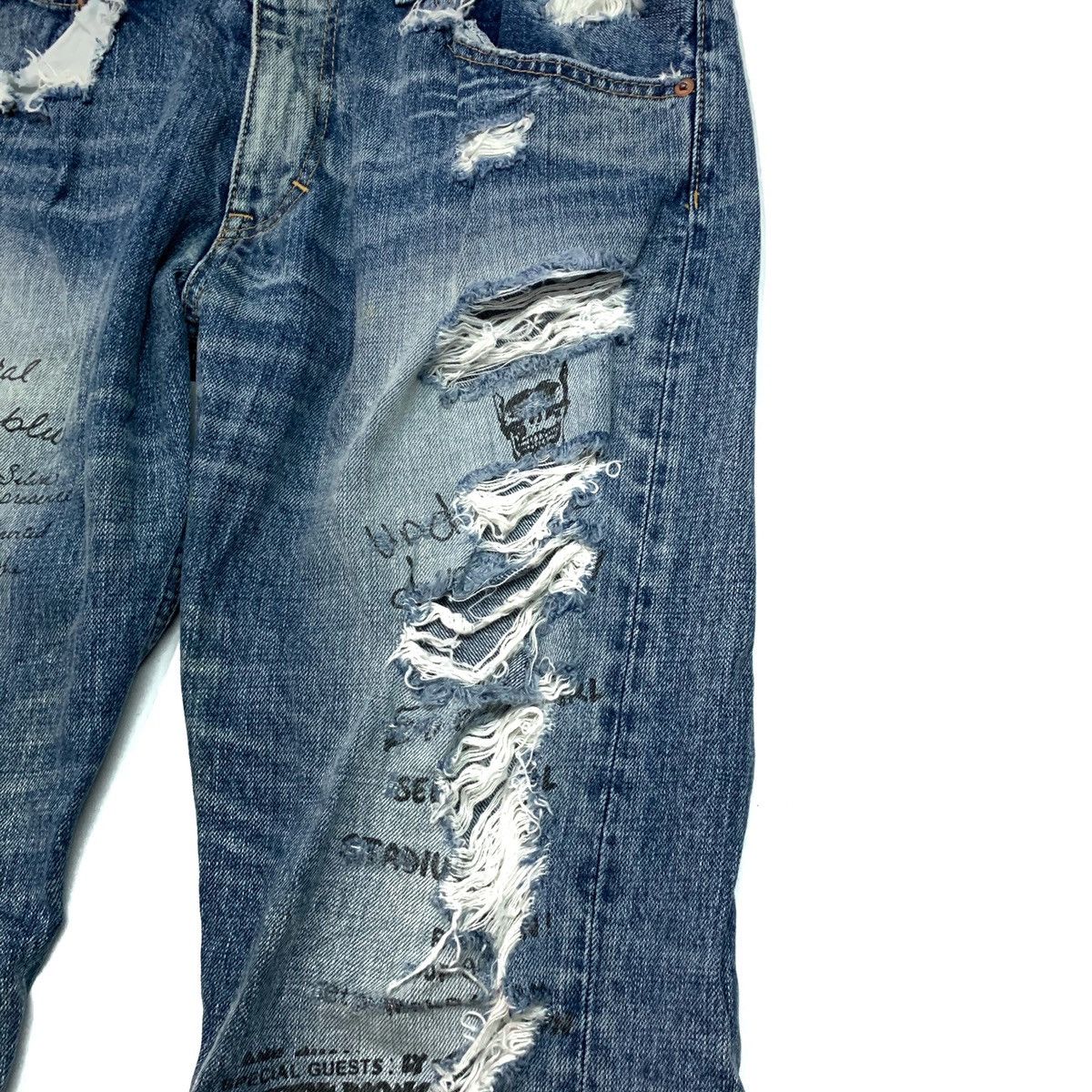 Japanese Brand × Seditionaries Distressed Thrashed Punk Style Sweats & Bloods Pant Size US 32 / EU 48 - 5 Thumbnail