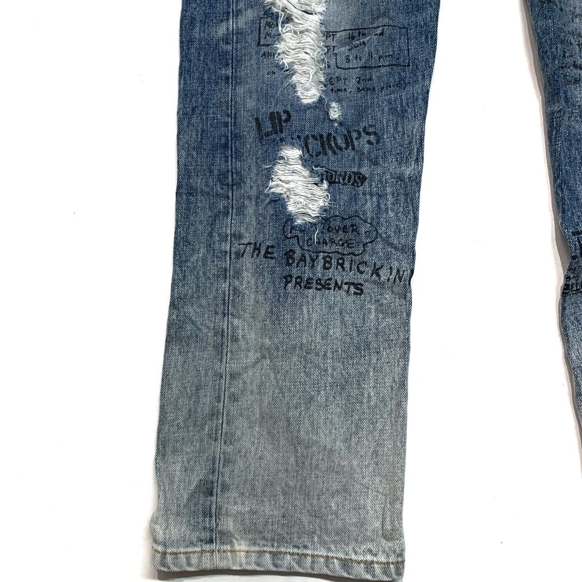 Japanese Brand × Seditionaries Distressed Thrashed Punk Style Sweats & Bloods Pant Size US 32 / EU 48 - 2 Thumbnail