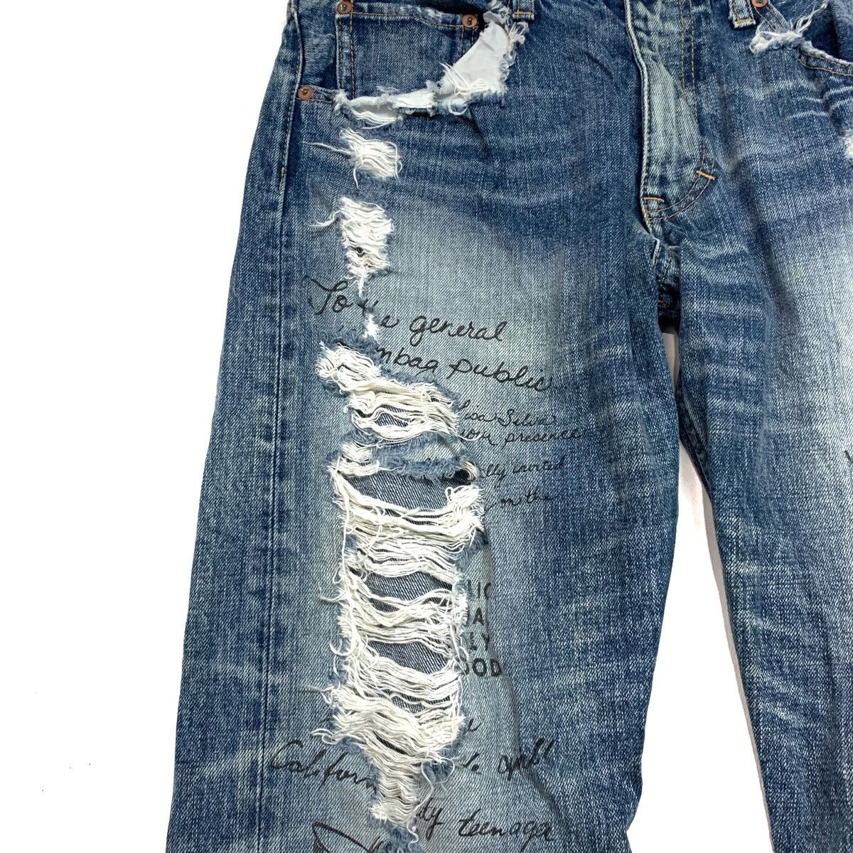 Japanese Brand × Seditionaries Distressed Thrashed Punk Style Sweats & Bloods Pant Size US 32 / EU 48 - 4 Thumbnail