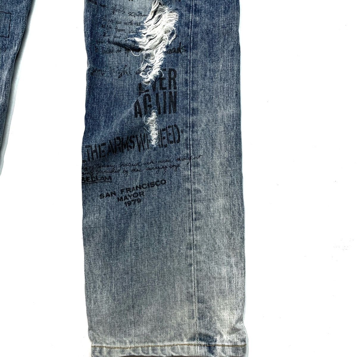 Japanese Brand × Seditionaries Distressed Thrashed Punk Style Sweats & Bloods Pant Size US 32 / EU 48 - 3 Thumbnail