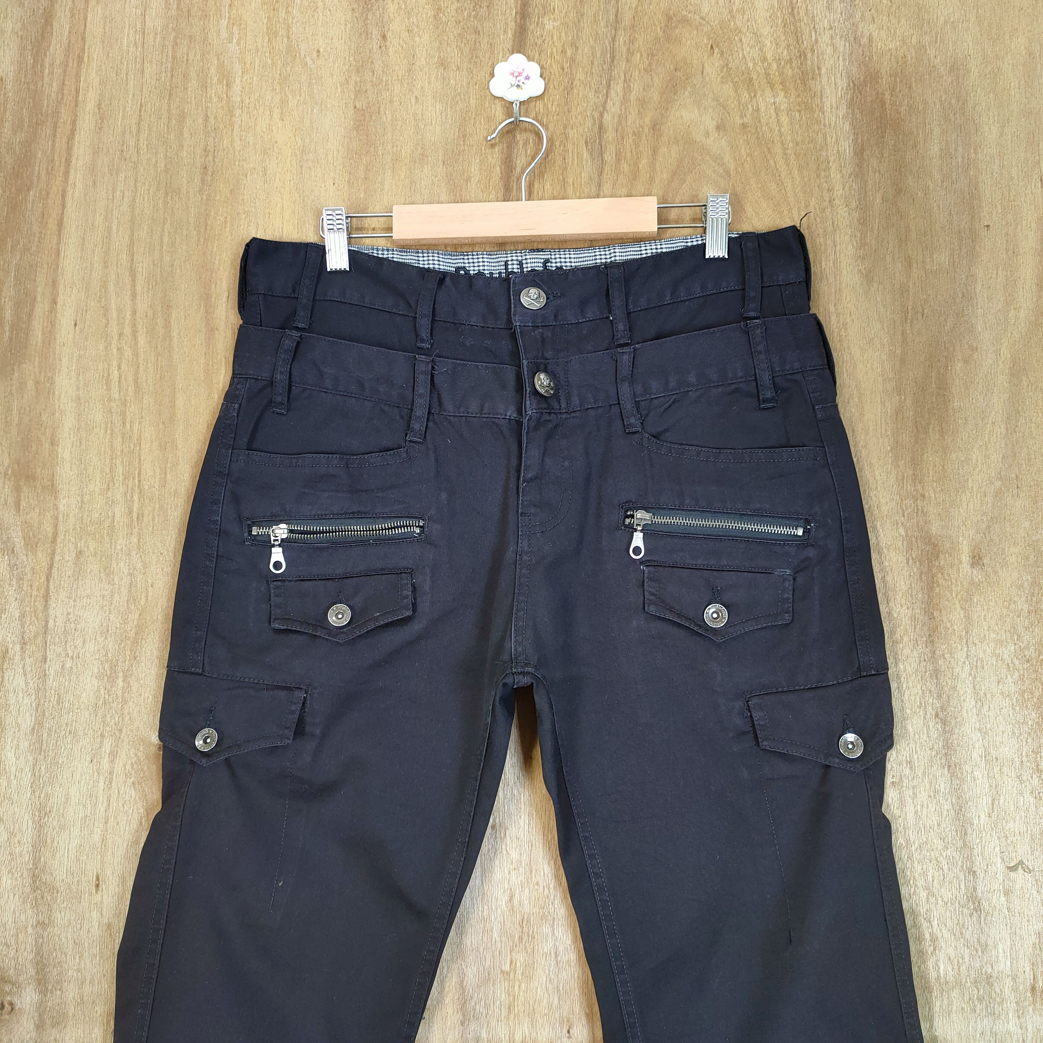 Japanese Brand DOUBLE FACUS DOUBLE WAIST CARGO PANTS Size US 34 / EU 50 - 2 Thumbnail