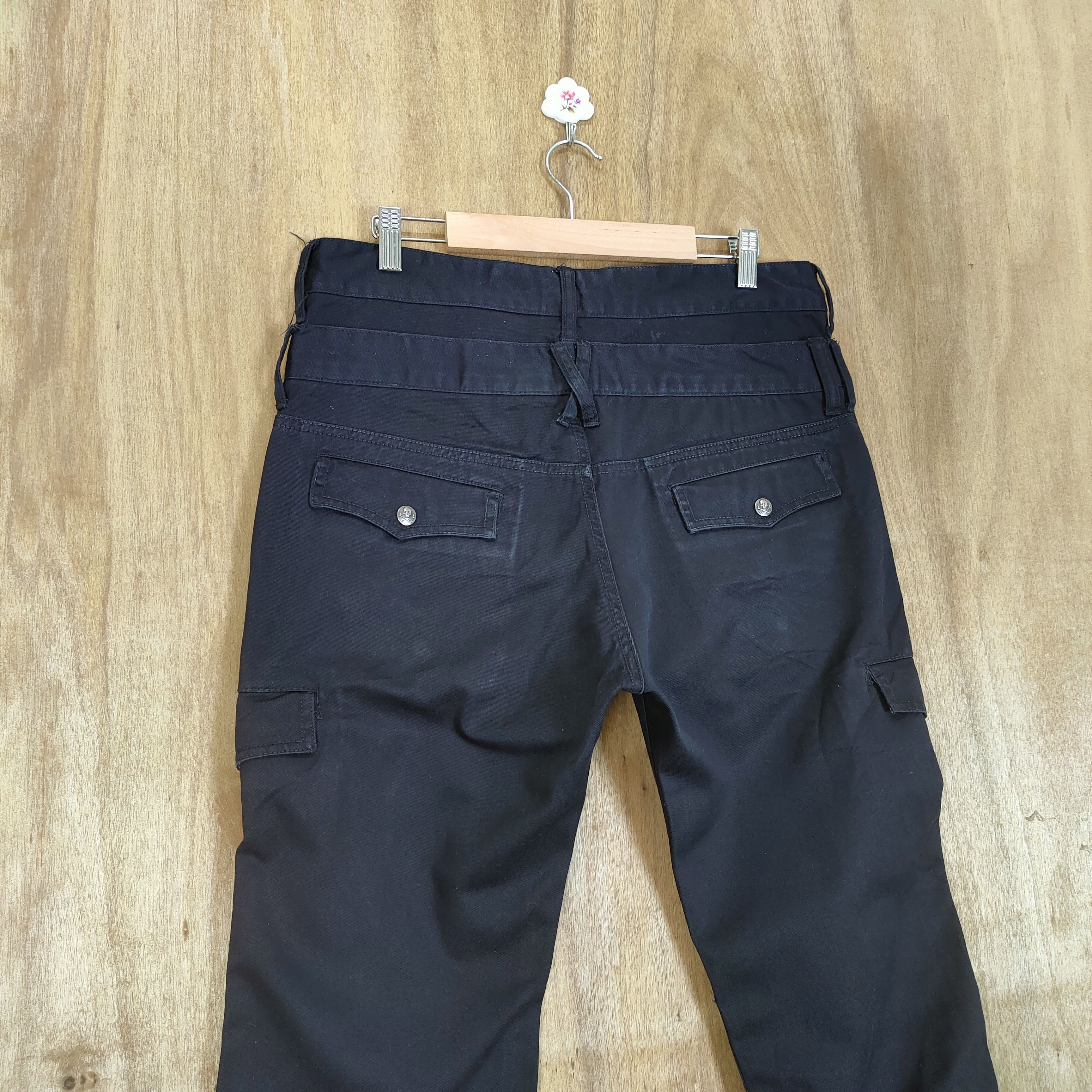Japanese Brand DOUBLE FACUS DOUBLE WAIST CARGO PANTS Size US 34 / EU 50 - 9 Thumbnail
