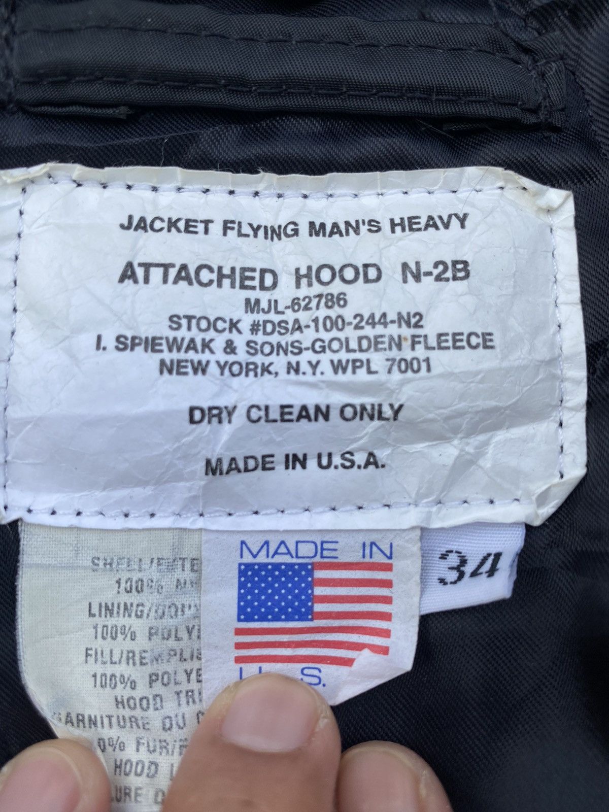 I. Spiewak And Sons × Vintage VINTAGE I SPIEWAK & SONS N-2B GORPCORE FLIGHT ARMY COWBOY 🇺🇸 Size US S / EU 44-46 / 1 - 8 Thumbnail