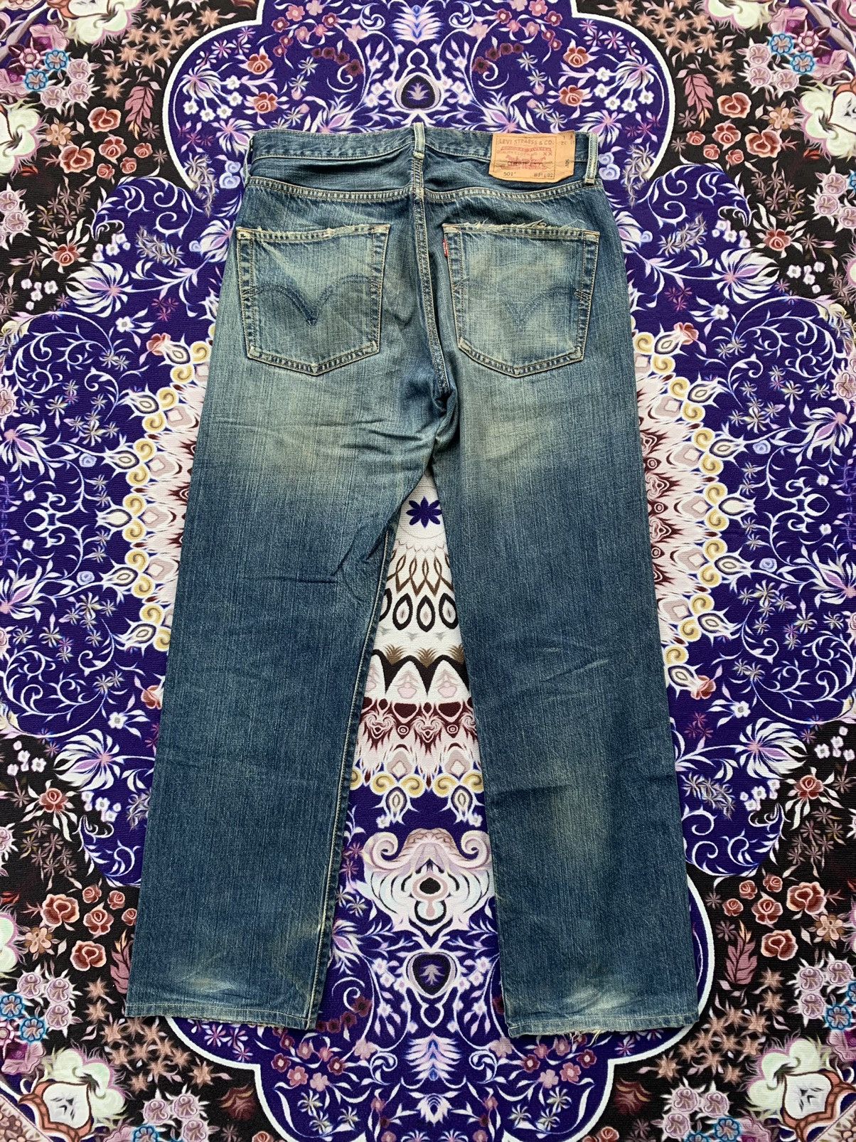 Levi's Vintage Levis 501 Faded Wash Denim Size US 33 - 8 Thumbnail