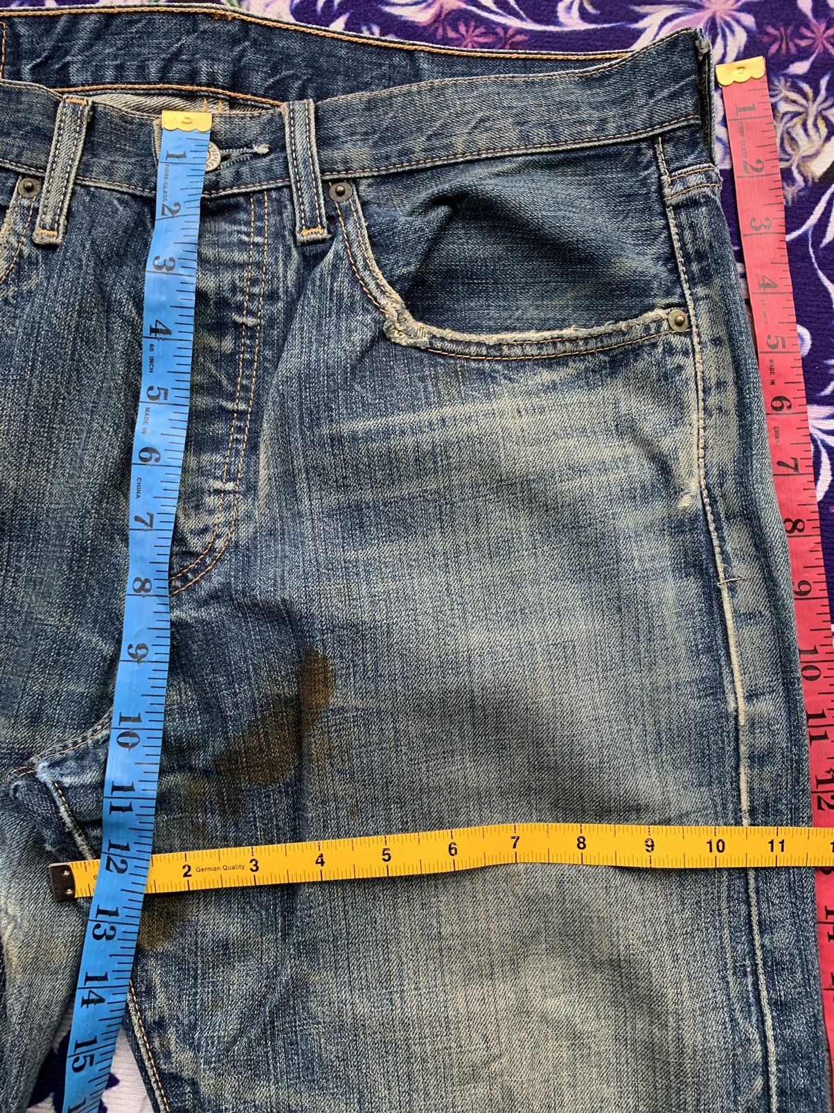 Levi's Vintage Levis 501 Faded Wash Denim Size US 33 - 14 Thumbnail