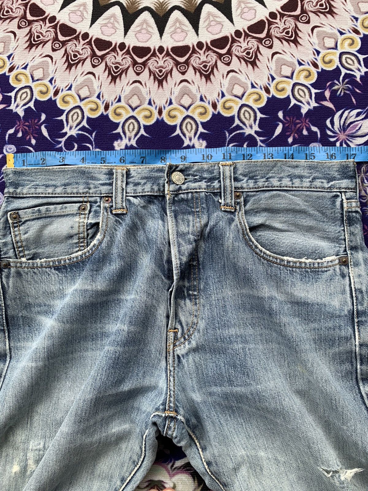 Levi's Faded Vintage Levis 501 Distresed Denim Size US 34 / EU 50 - 14 Thumbnail