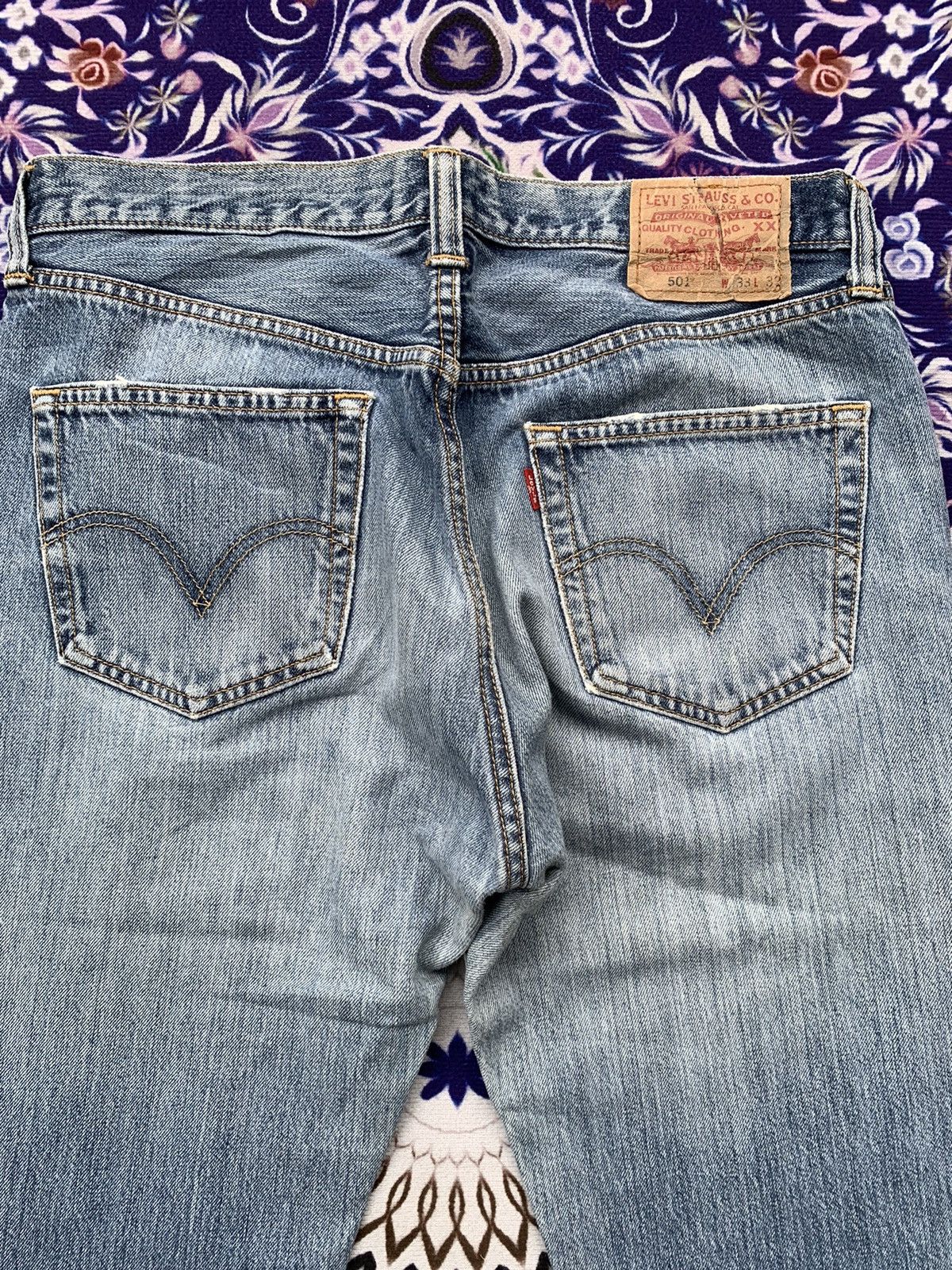 Levi's Faded Vintage Levis 501 Distresed Denim Size US 34 / EU 50 - 10 Thumbnail