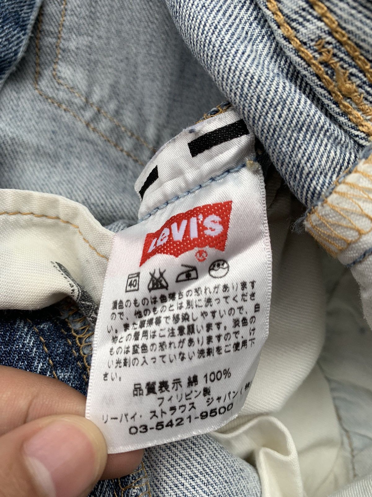 Levi's Faded Vintage Levis 501 Distresed Denim Size US 34 / EU 50 - 6 Thumbnail