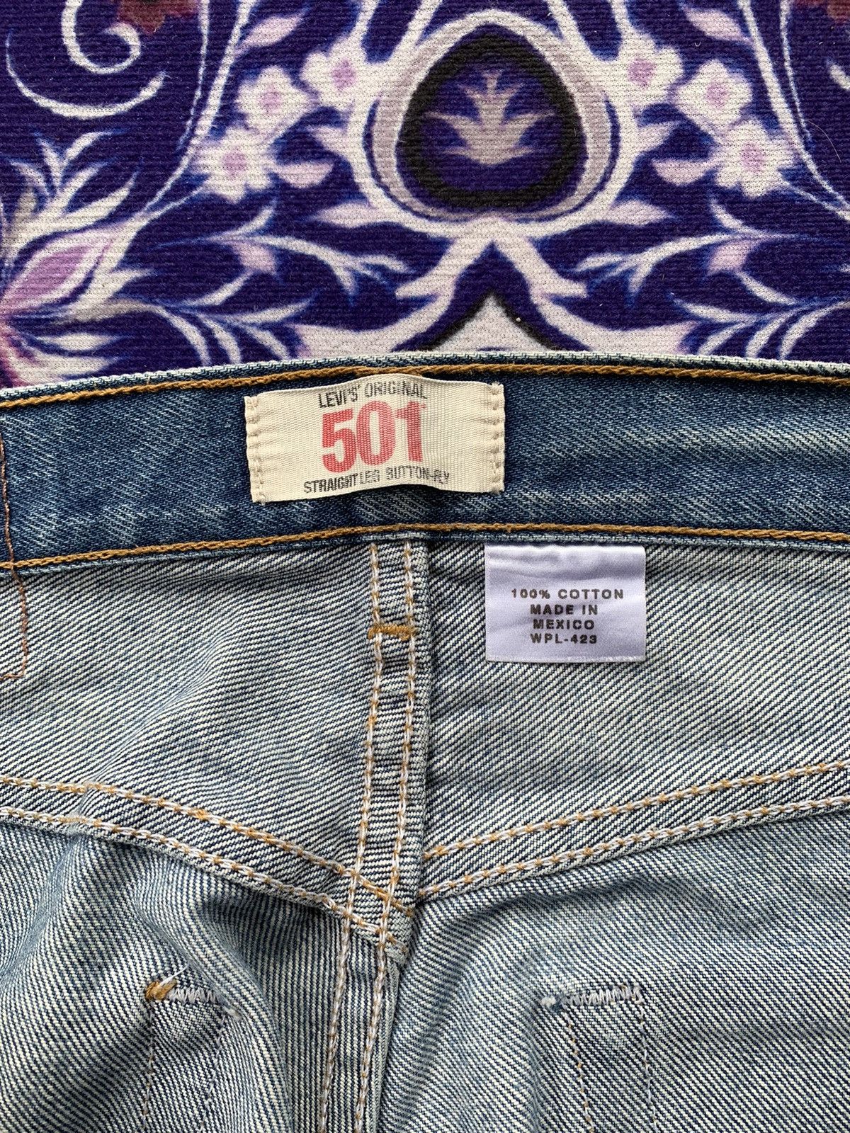Levi's Faded Vintage Levis 501 Distressed Denim Size US 32 / EU 48 - 6 Thumbnail